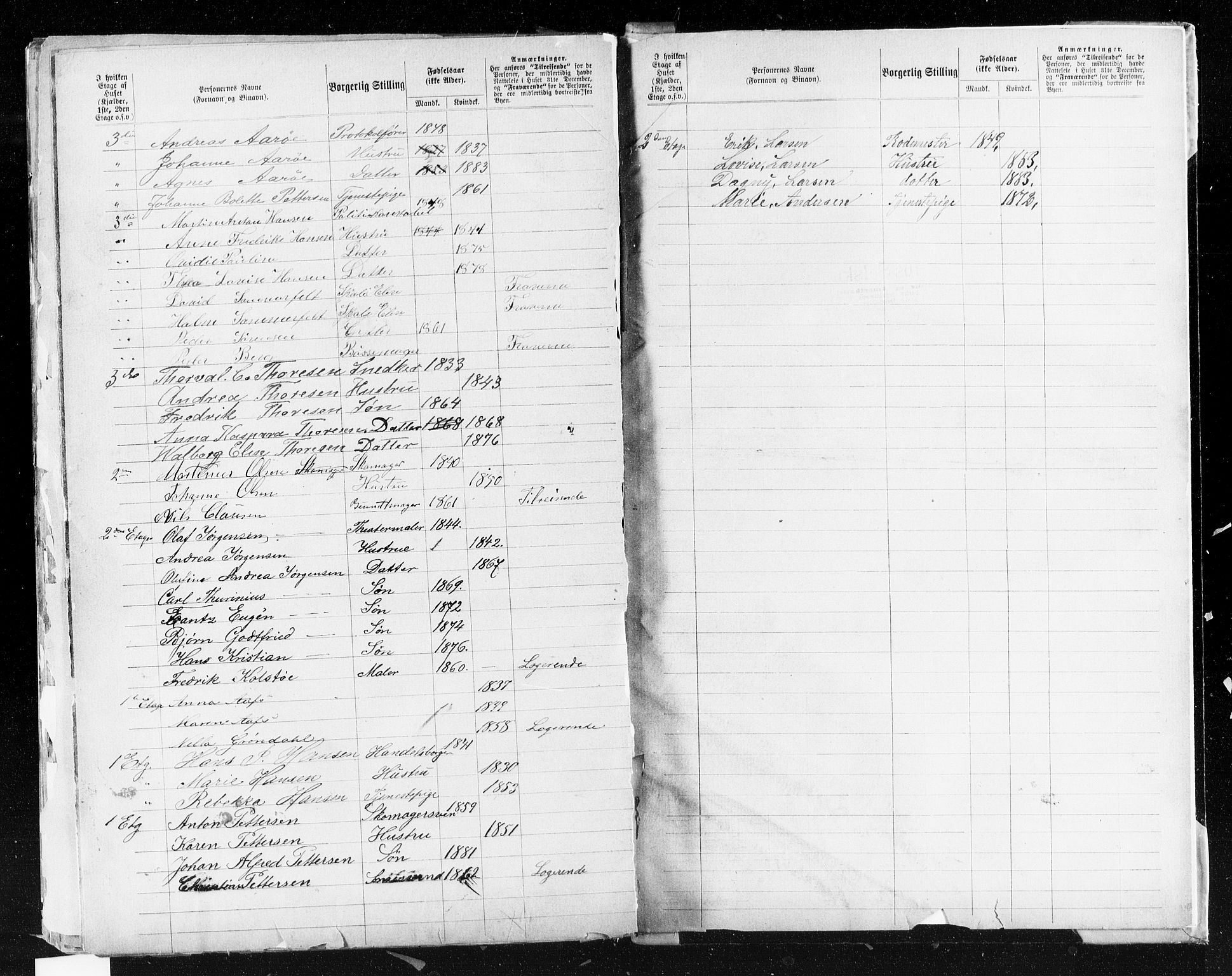 OBA, Municipal Census 1883 for Kristiania, 1883, p. 2927