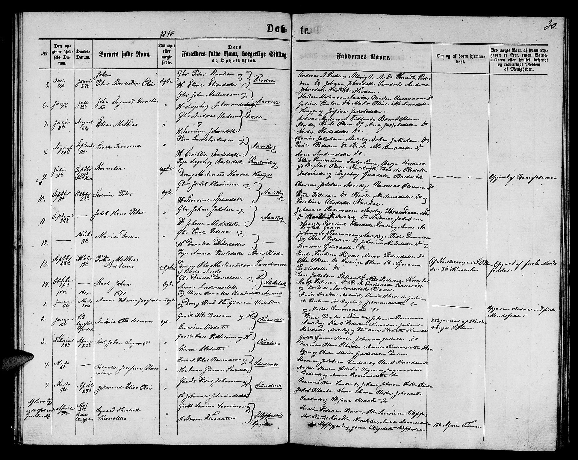 Ministerialprotokoller, klokkerbøker og fødselsregistre - Møre og Romsdal, AV/SAT-A-1454/504/L0059: Parish register (copy) no. 504C01, 1863-1883, p. 30