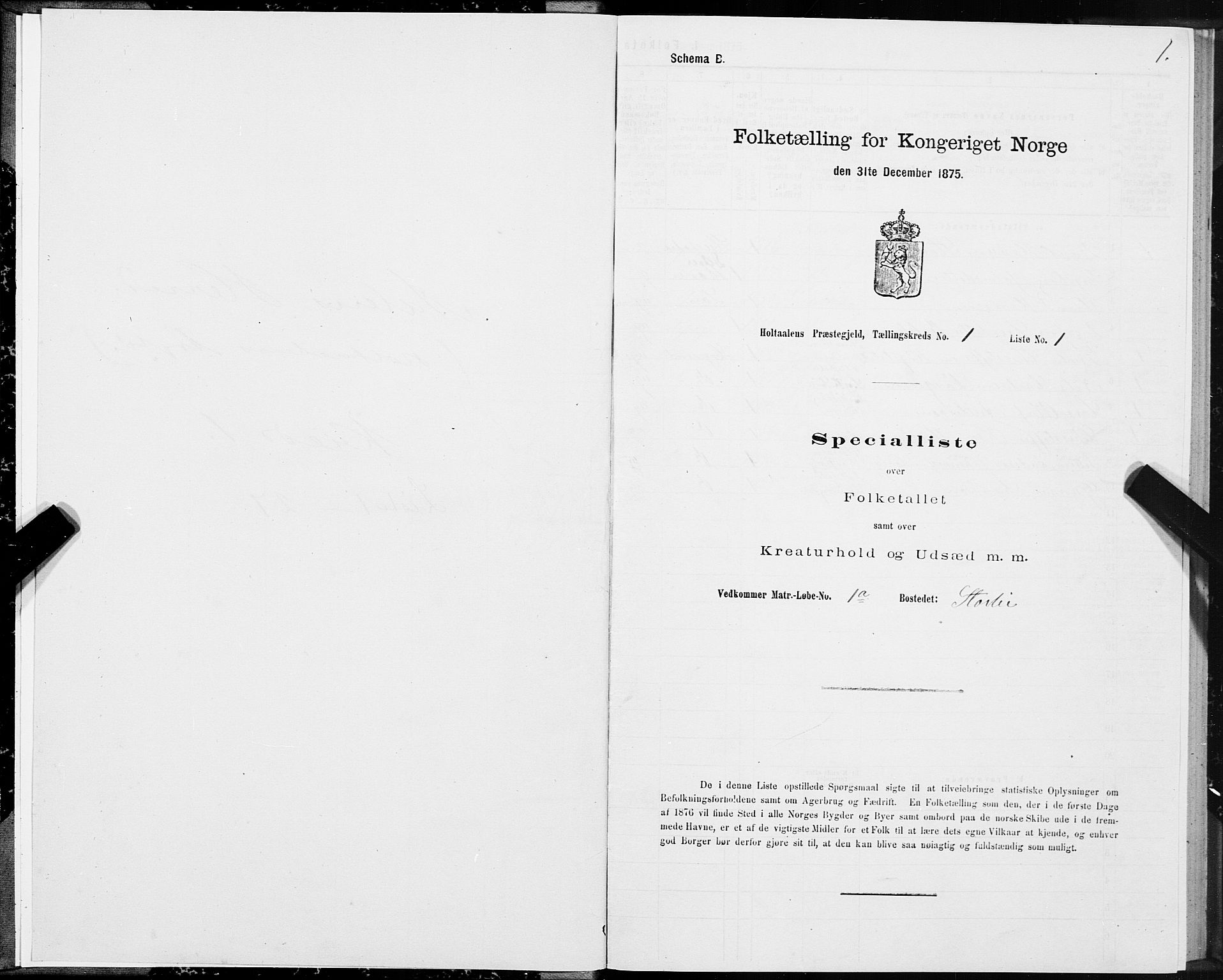 SAT, 1875 census for 1645P Haltdalen, 1875, p. 4001