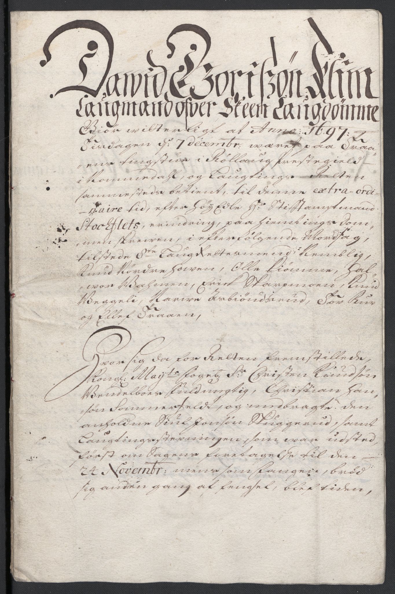 Rentekammeret inntil 1814, Reviderte regnskaper, Fogderegnskap, RA/EA-4092/R24/L1576: Fogderegnskap Numedal og Sandsvær, 1696-1697, p. 342