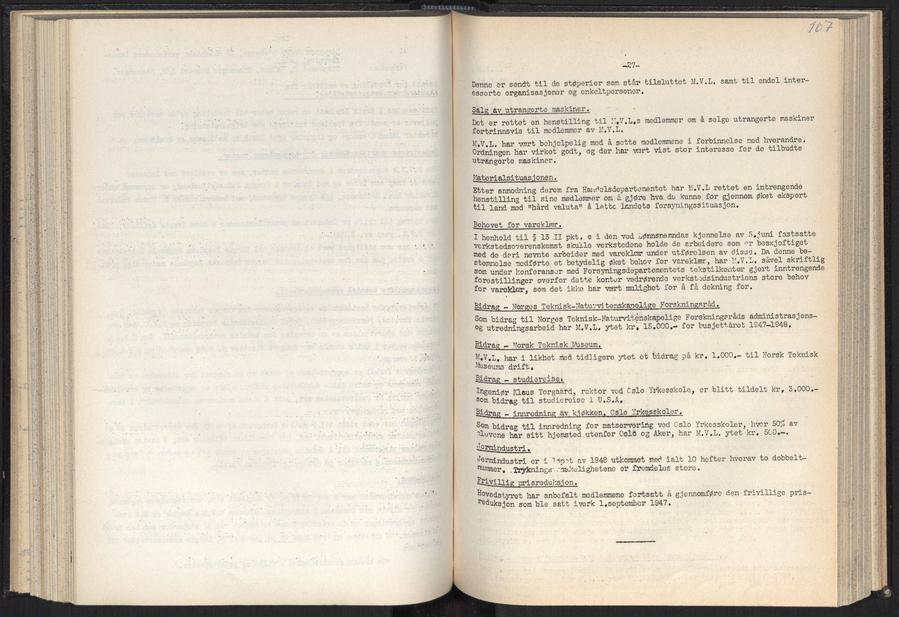 Teknologibedriftenes Landsforening TBL, AV/RA-PA-1700/A/Ad/L0007: Årsberetning med register, 1940-1951, p. 107