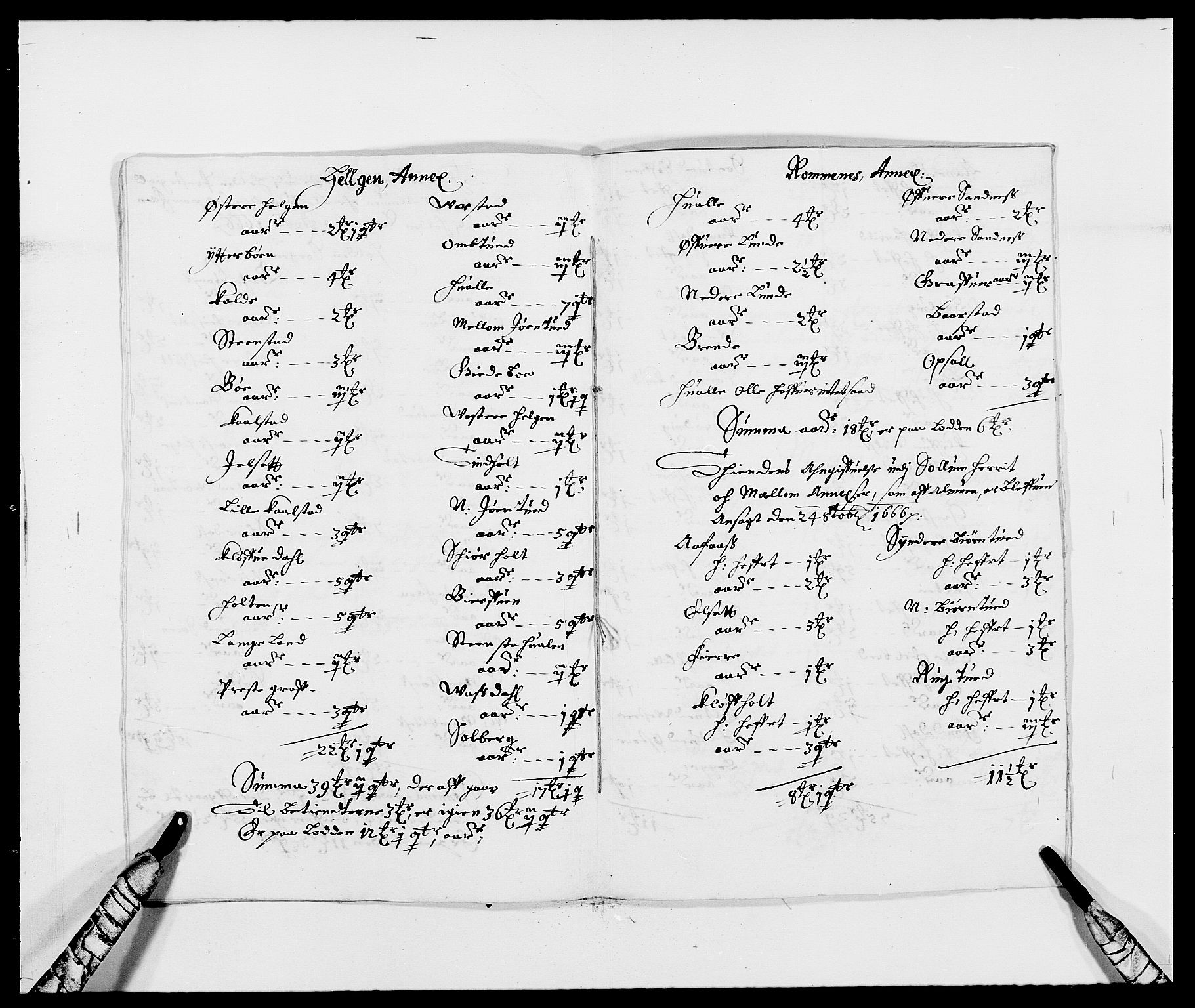 Rentekammeret inntil 1814, Reviderte regnskaper, Fogderegnskap, AV/RA-EA-4092/R35/L2057: Fogderegnskap Øvre og Nedre Telemark, 1666-1667, p. 266