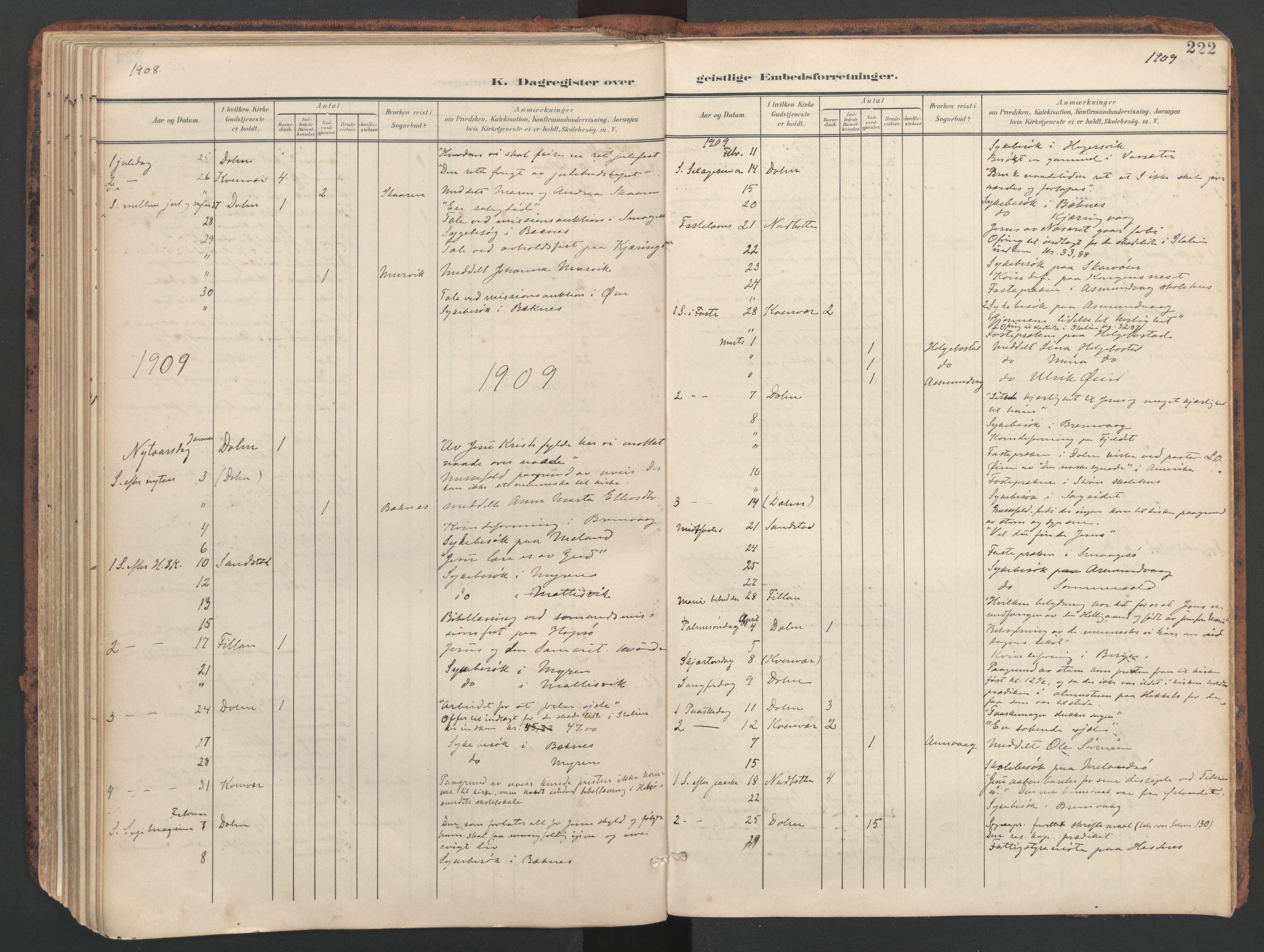 Ministerialprotokoller, klokkerbøker og fødselsregistre - Sør-Trøndelag, SAT/A-1456/634/L0537: Parish register (official) no. 634A13, 1896-1922, p. 222