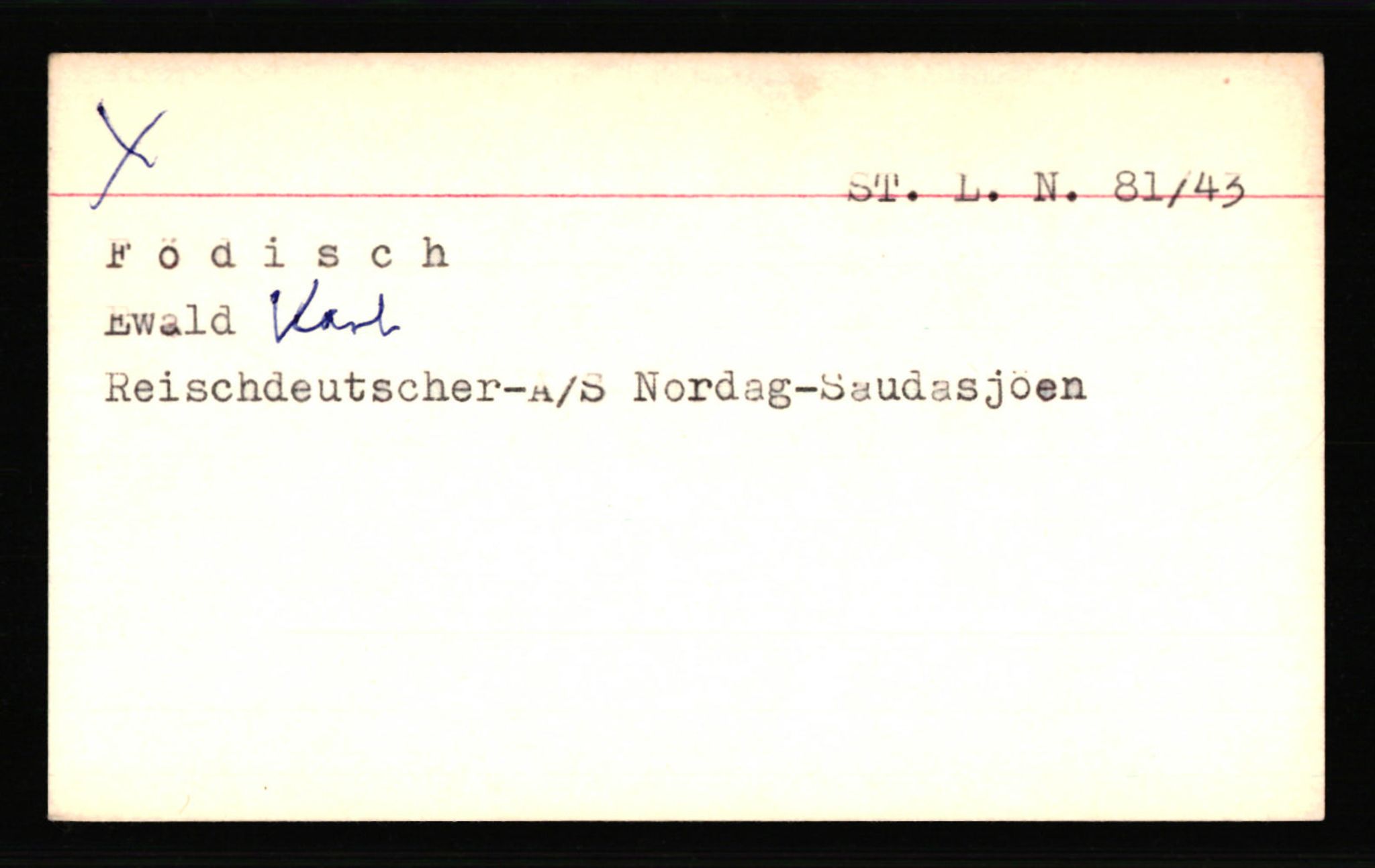 SS- und Polizeigericht Nord (IX), AV/RA-RAFA-3182/0001/C/Ca/L0002: kartotekkort for personer alfabetisk på etternavn: D-H, 1940-1945, p. 474