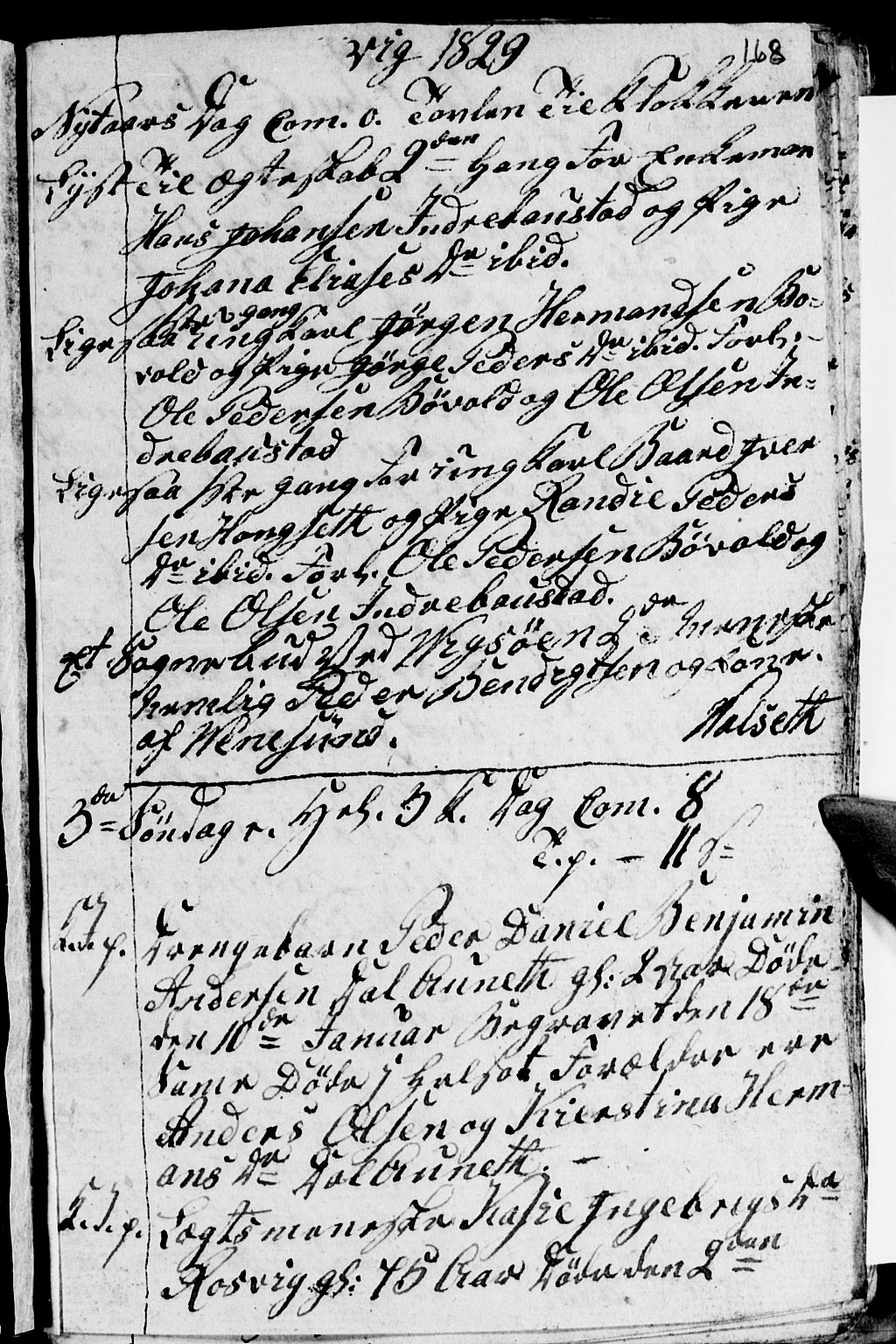 Ministerialprotokoller, klokkerbøker og fødselsregistre - Nordland, AV/SAT-A-1459/812/L0185: Parish register (copy) no. 812C03, 1815-1837, p. 168