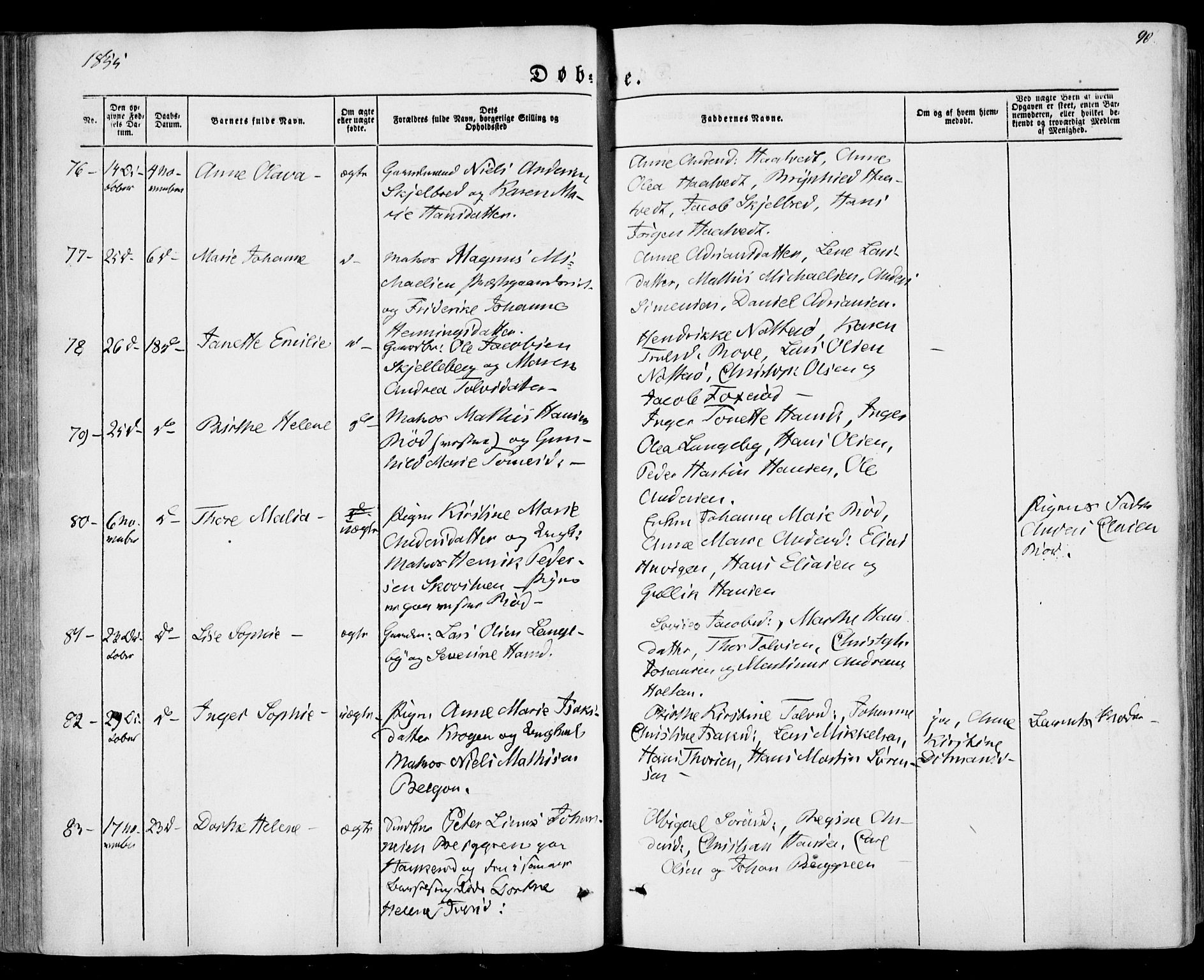 Sandar kirkebøker, SAKO/A-243/F/Fa/L0007: Parish register (official) no. 7, 1855-1861, p. 90