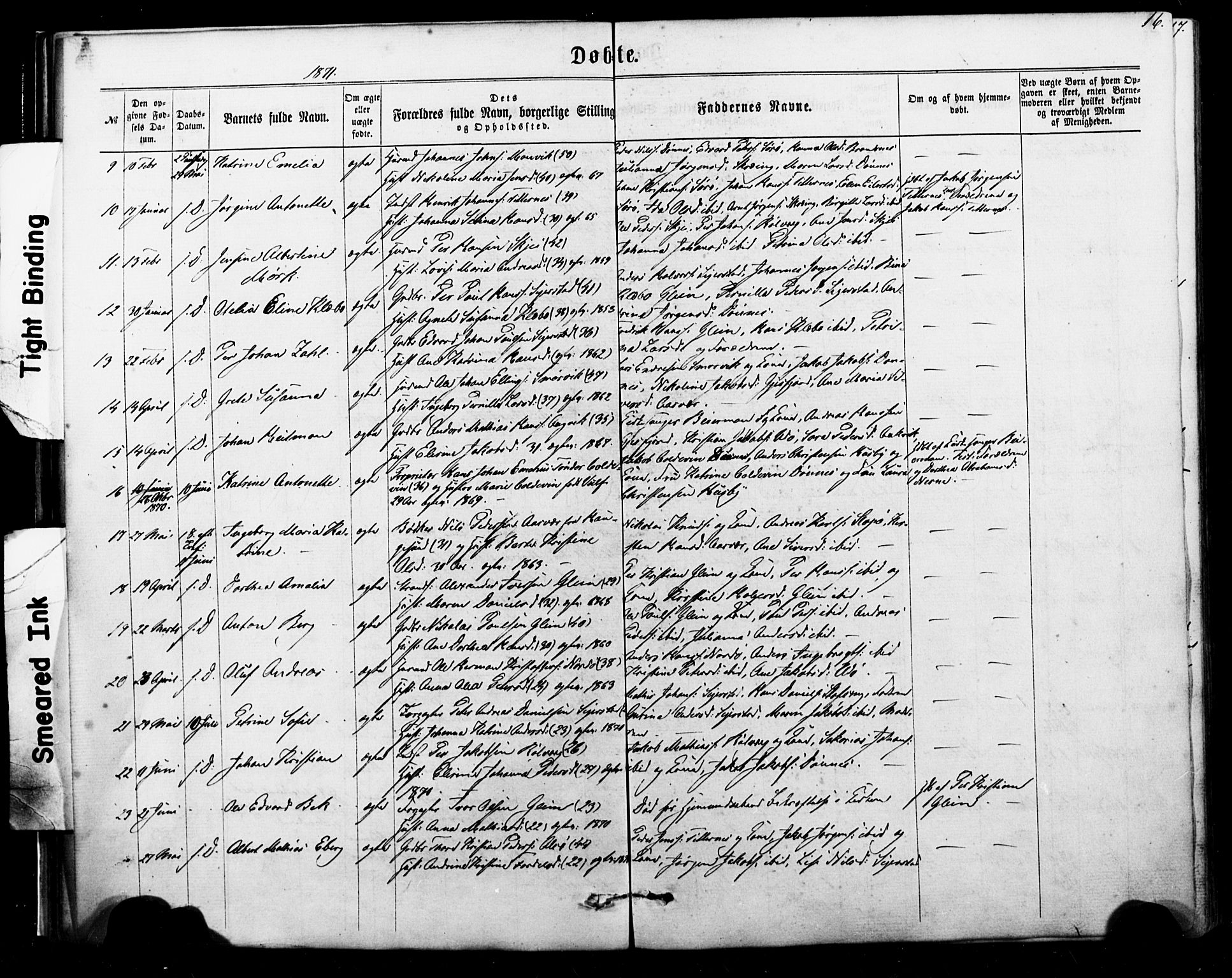 Ministerialprotokoller, klokkerbøker og fødselsregistre - Nordland, AV/SAT-A-1459/835/L0524: Parish register (official) no. 835A02, 1865-1880, p. 16