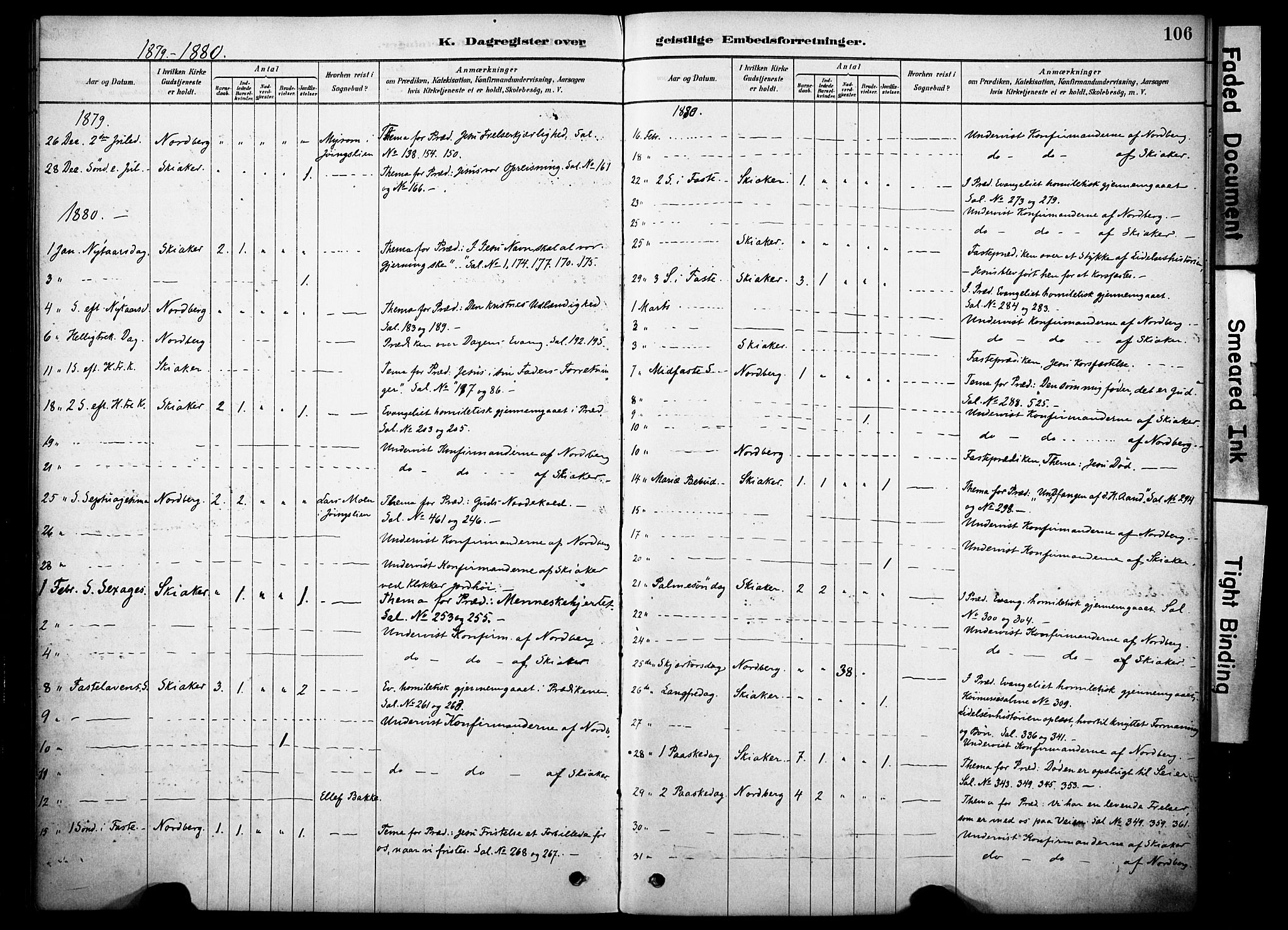 Skjåk prestekontor, SAH/PREST-072/H/Ha/Haa/L0002: Parish register (official) no. 2, 1878-1907, p. 106