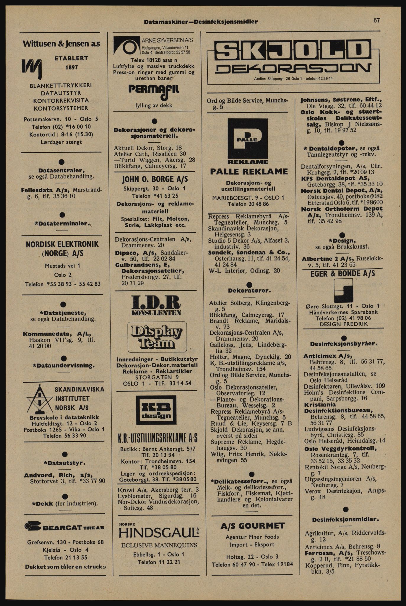 Kristiania/Oslo adressebok, PUBL/-, 1976-1977, p. 67