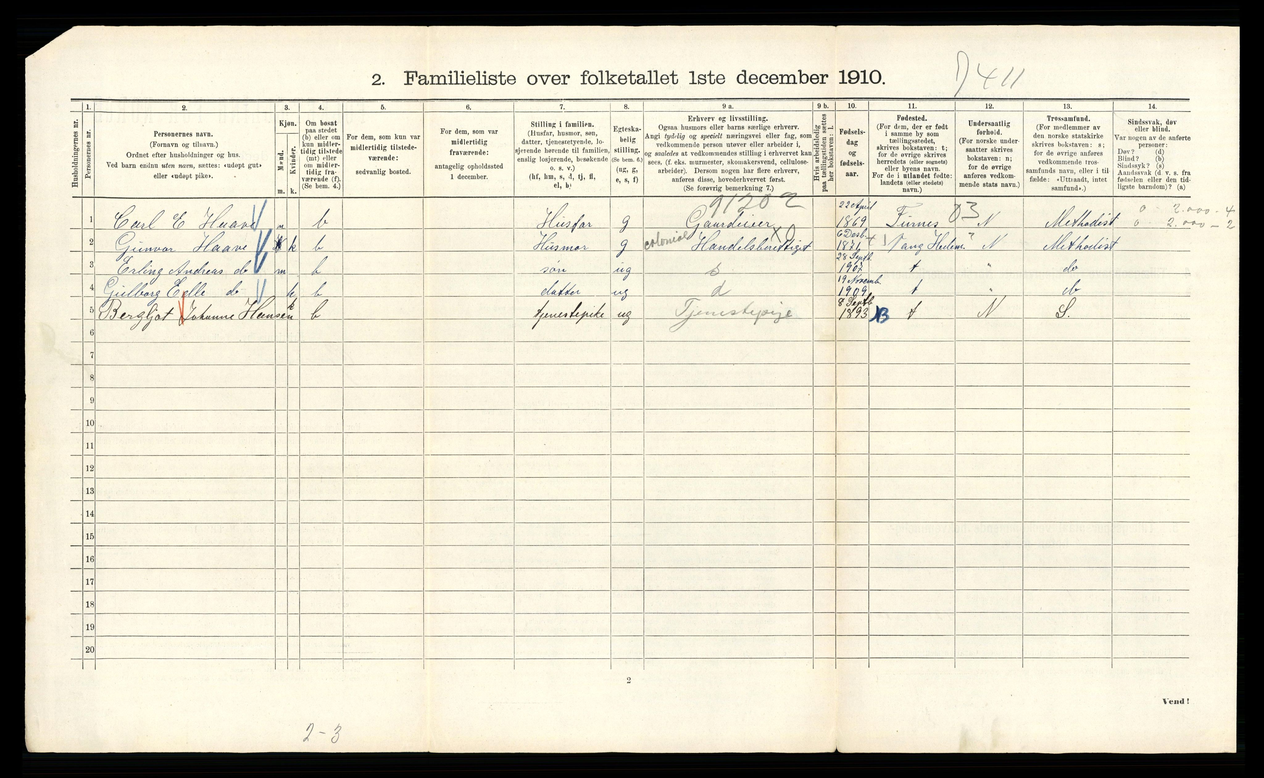 RA, 1910 census for Kristiania, 1910, p. 29800