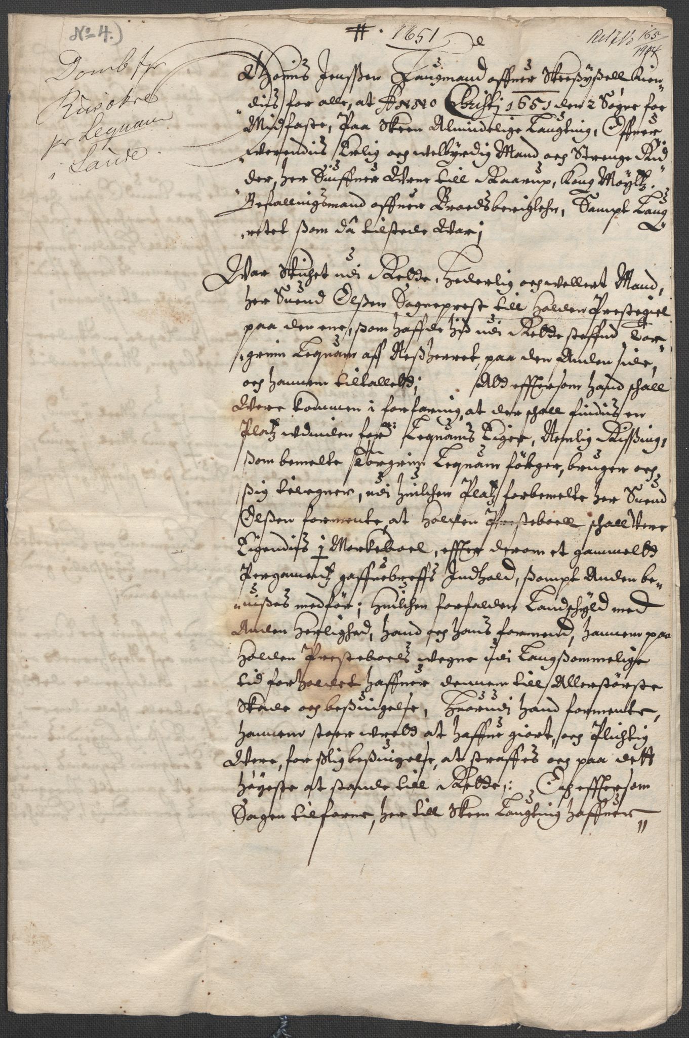 Riksarkivets diplomsamling, RA/EA-5965/F15/L0026: Prestearkiv - Telemark, 1575-1838, p. 43