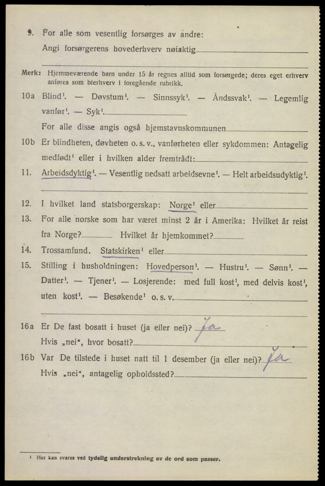 SAKO, 1920 census for Krødsherad, 1920, p. 2810