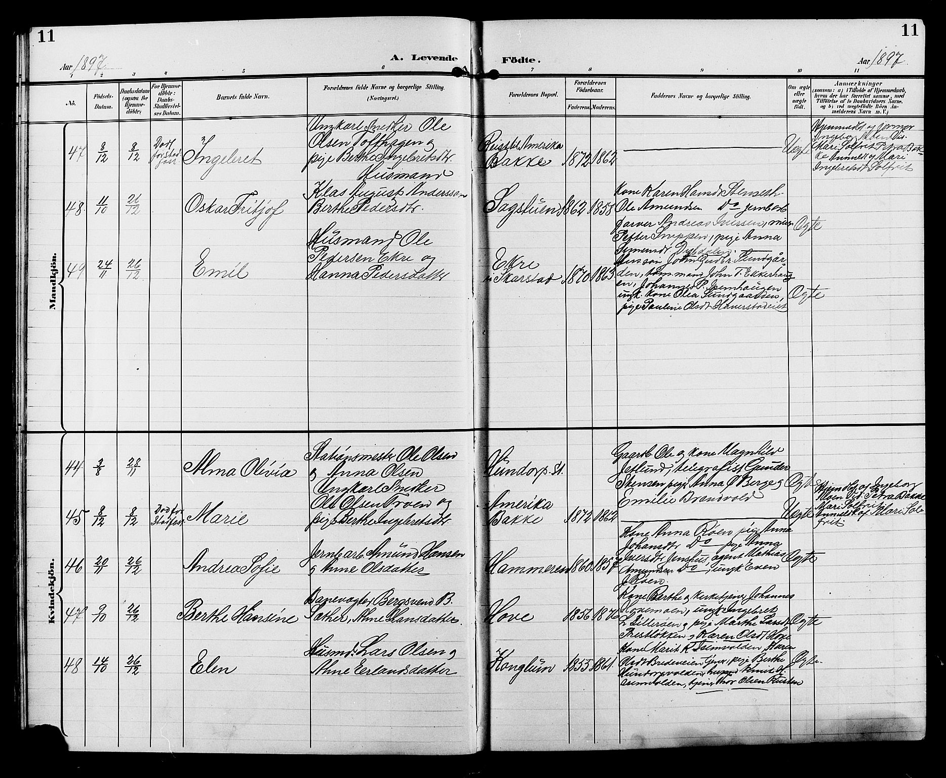 Sør-Fron prestekontor, AV/SAH-PREST-010/H/Ha/Hab/L0004: Parish register (copy) no. 4, 1896-1911, p. 11