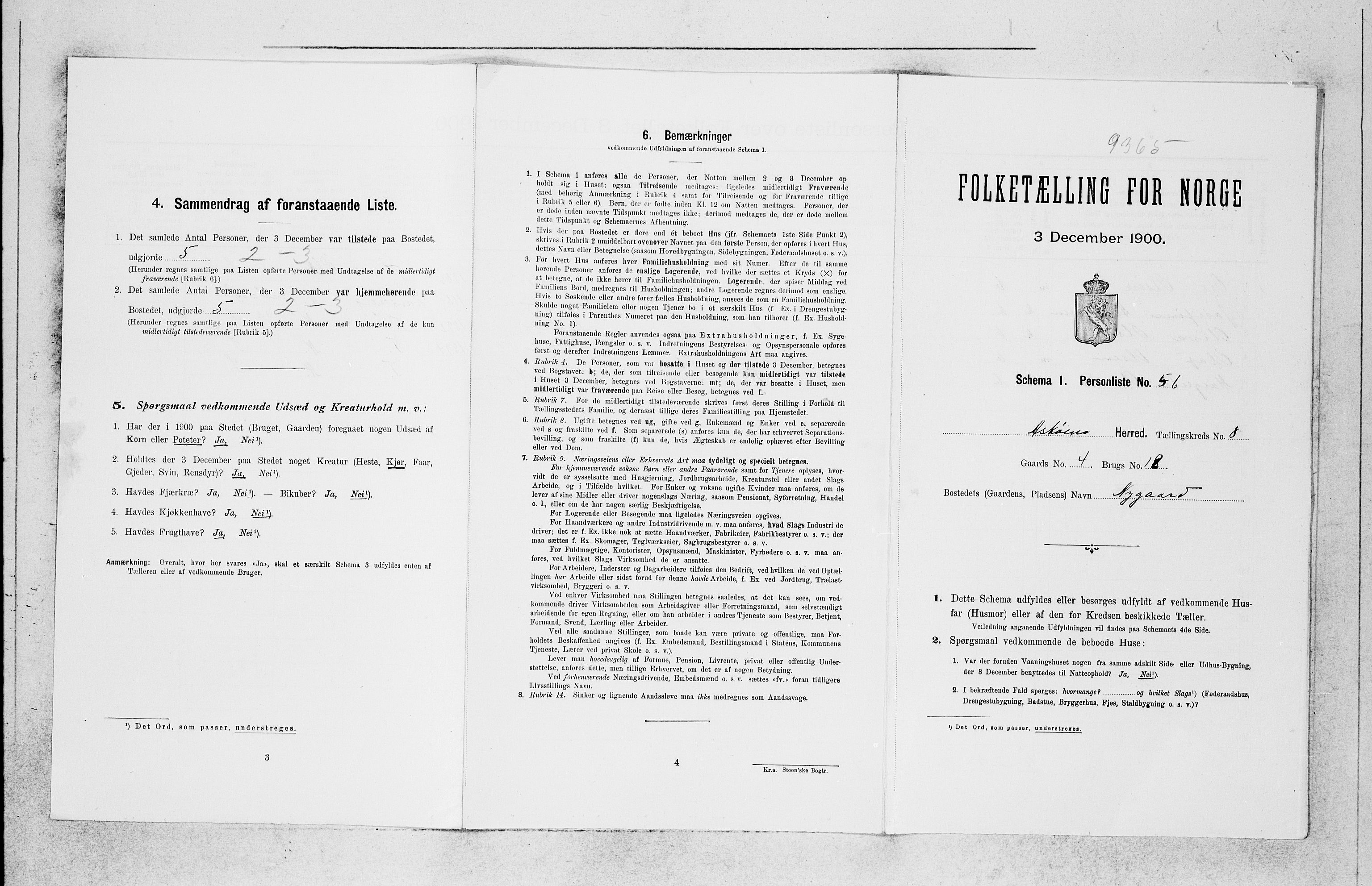 SAB, 1900 census for Askøy, 1900, p. 1151