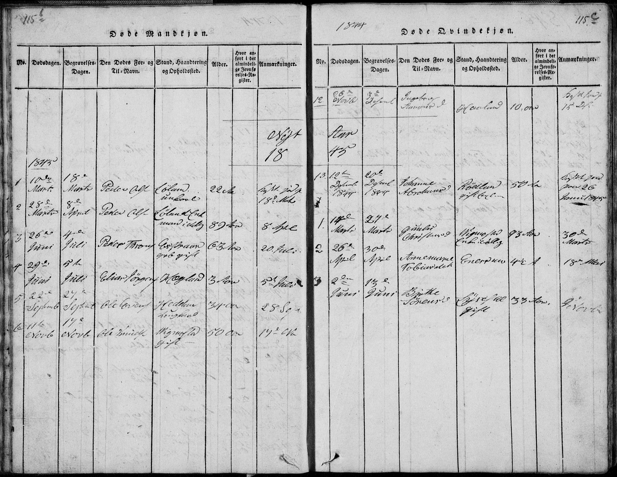 Nord-Audnedal sokneprestkontor, AV/SAK-1111-0032/F/Fb/Fbb/L0001: Parish register (copy) no. B 1, 1816-1858, p. 116