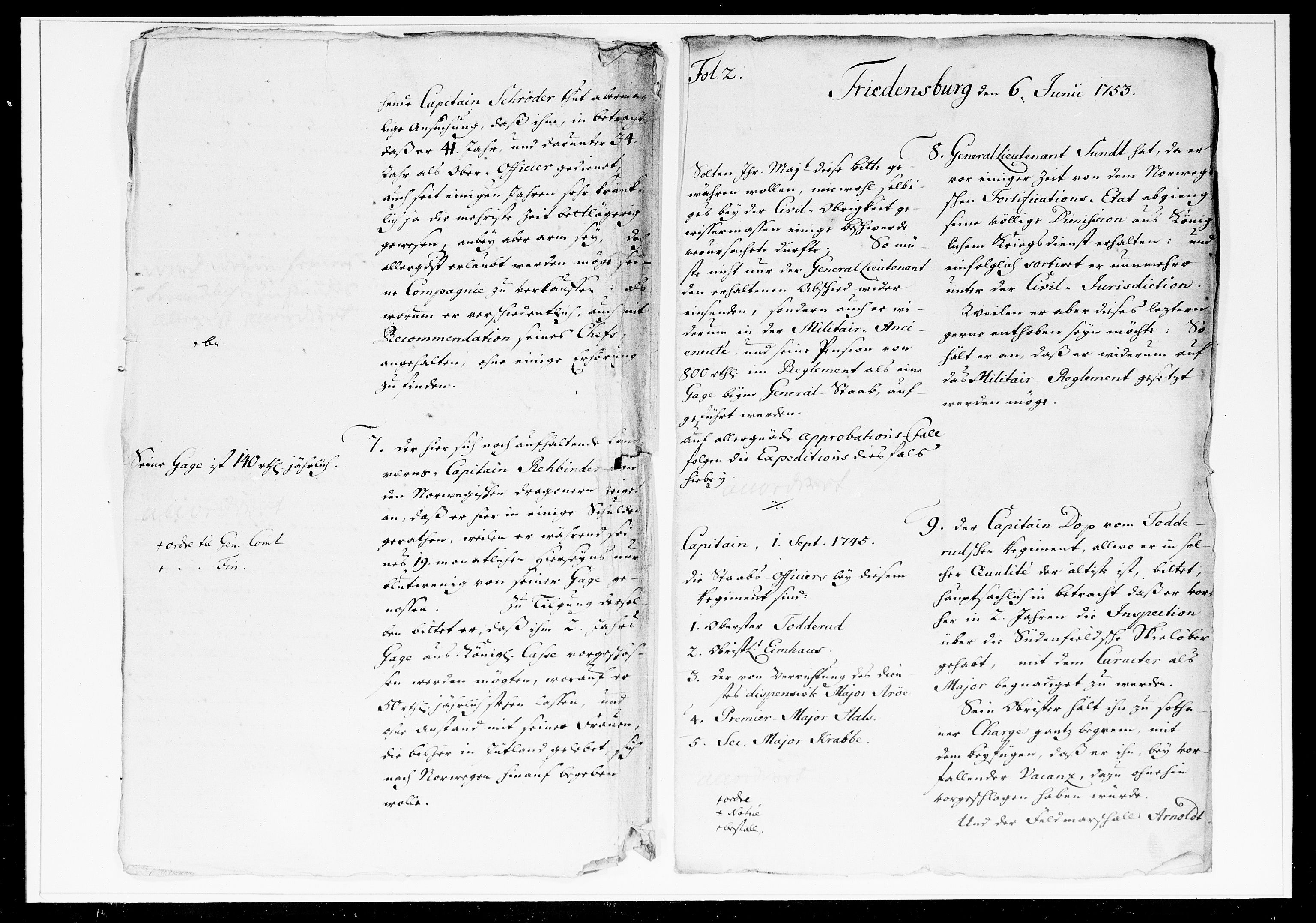 Krigskollegiet, Krigskancelliet, DRA/A-0006/-/1241-1247: Refererede sager, 1753, p. 182