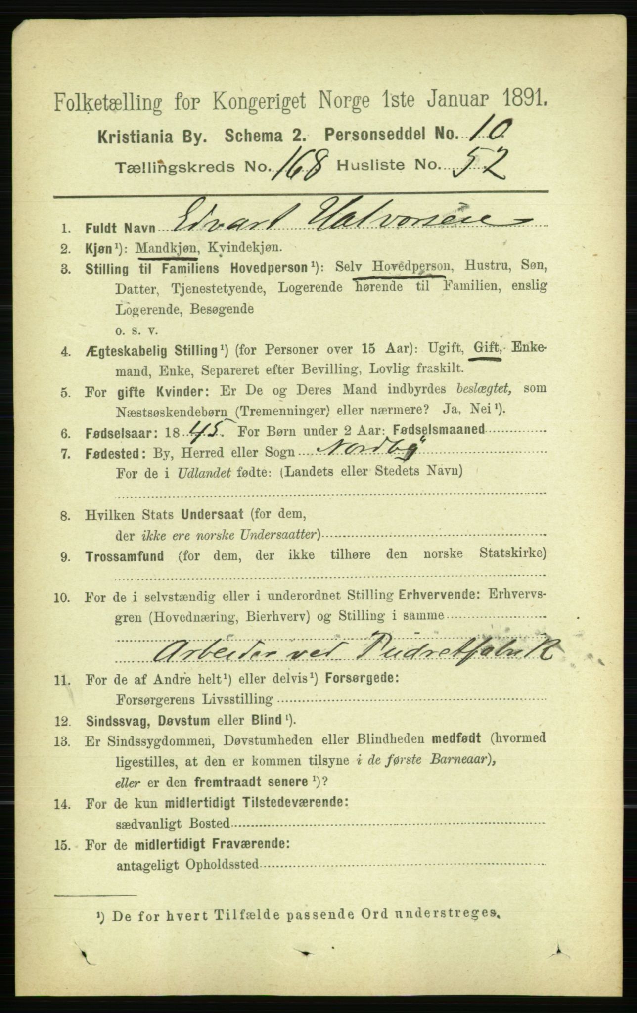 RA, 1891 census for 0301 Kristiania, 1891, p. 98740