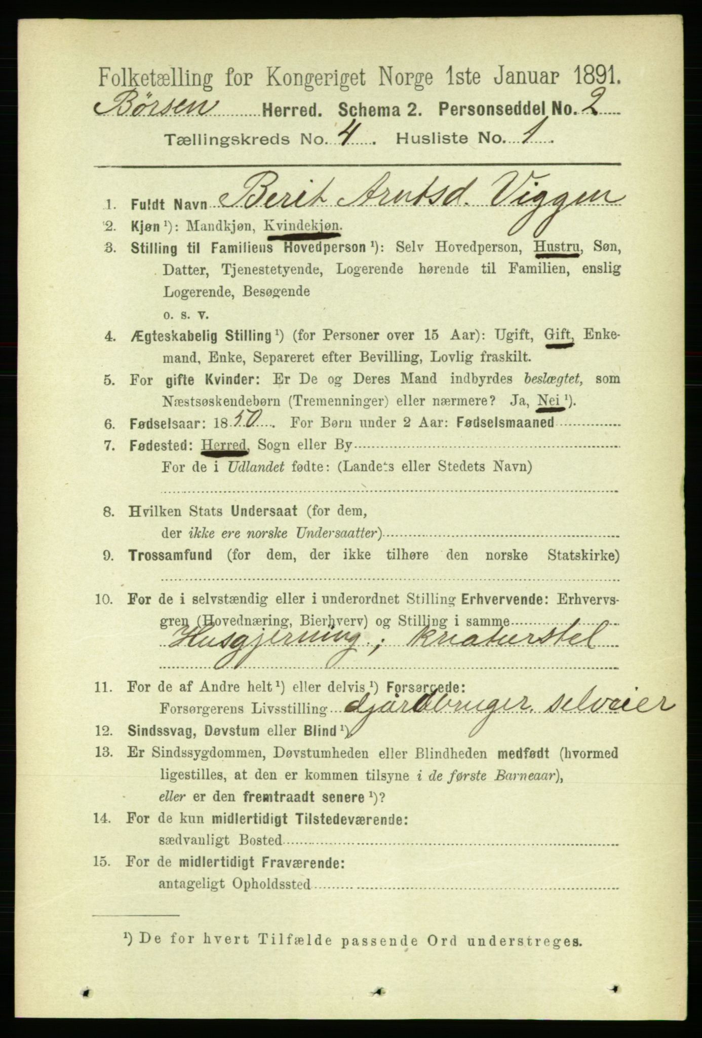 RA, 1891 census for 1658 Børsa, 1891, p. 1459