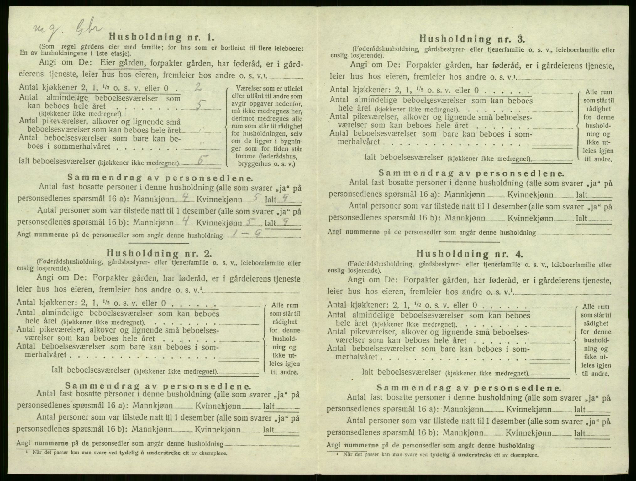 SAKO, 1920 census for Lier, 1920, p. 2737