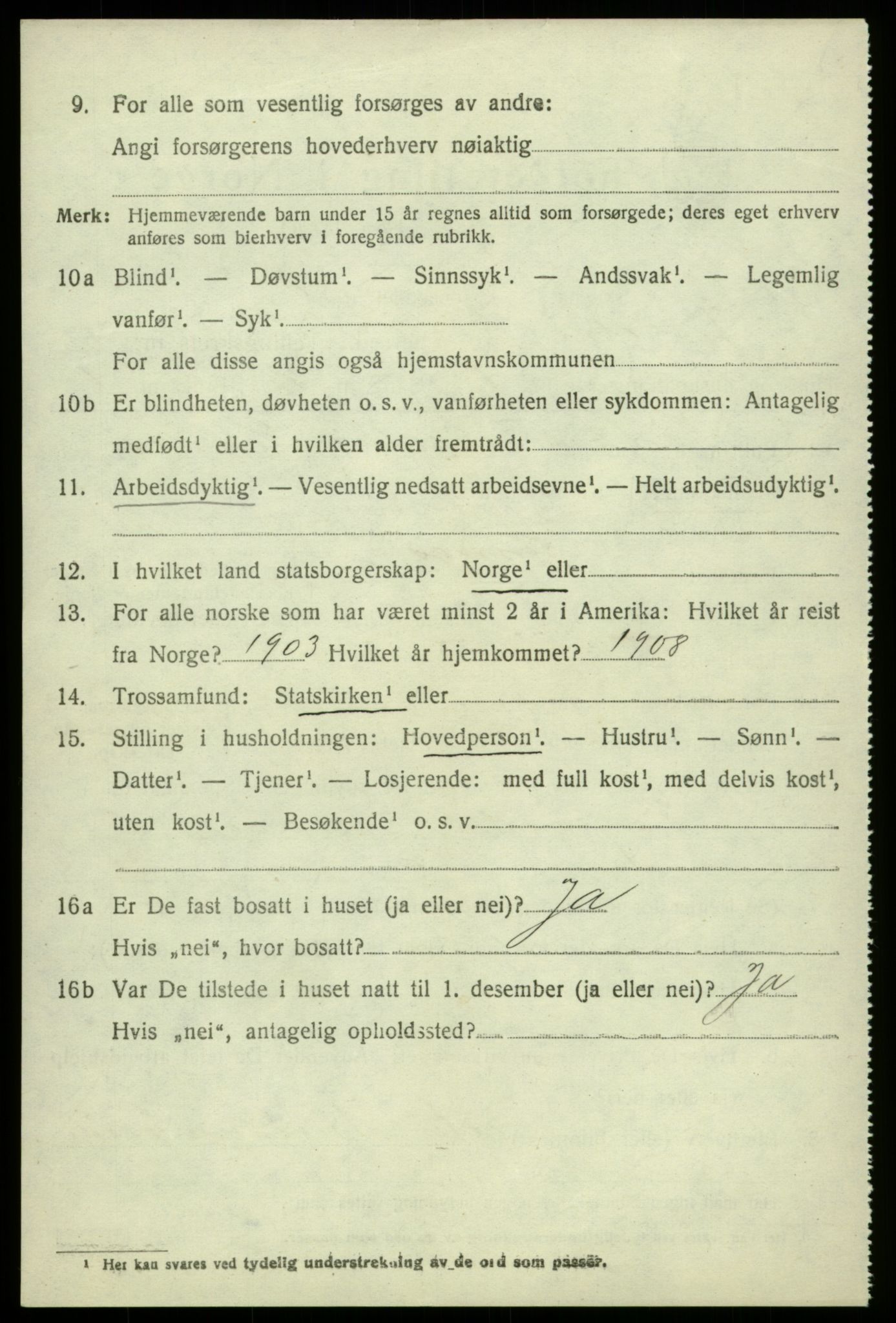 SAB, 1920 census for Jondal, 1920, p. 3757