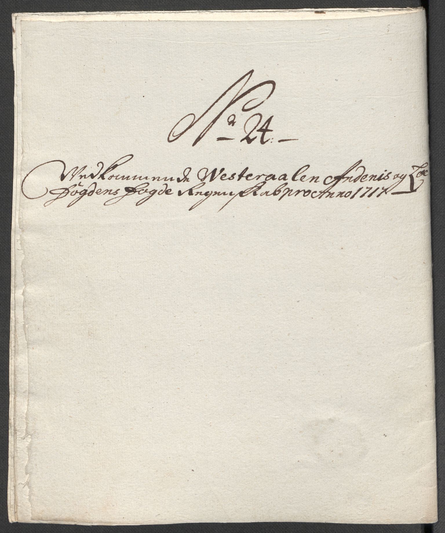 Rentekammeret inntil 1814, Reviderte regnskaper, Fogderegnskap, AV/RA-EA-4092/R67/L4683: Fogderegnskap Vesterålen, Andenes og Lofoten, 1717, p. 202