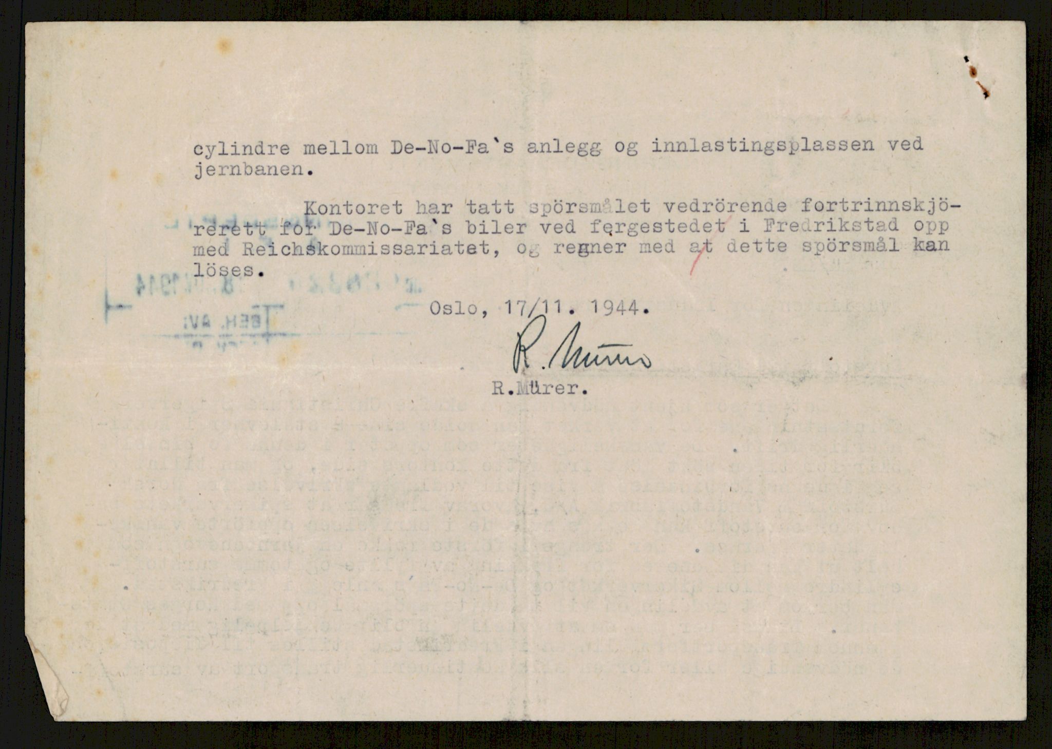 Direktoratet for industriforsyning, Sekretariatet, AV/RA-S-4153/D/Df/L0055: 9. Metallkontoret, 1940-1945, p. 66