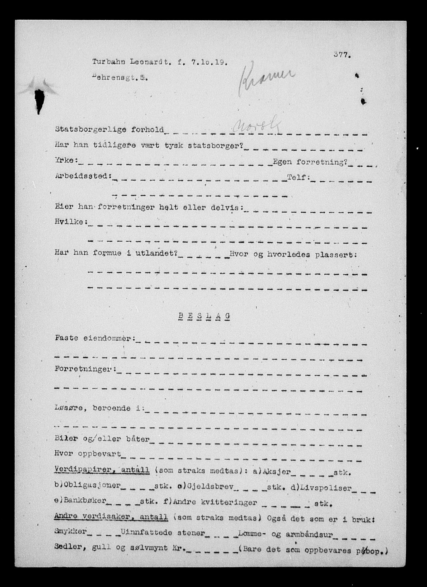 Justisdepartementet, Tilbakeføringskontoret for inndratte formuer, AV/RA-S-1564/H/Hc/Hcc/L0984: --, 1945-1947, p. 635