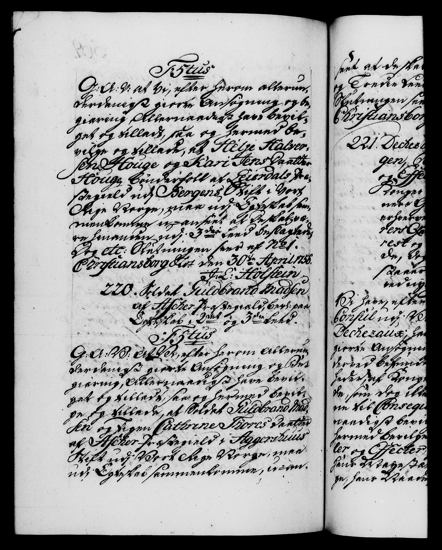 Danske Kanselli 1572-1799, AV/RA-EA-3023/F/Fc/Fca/Fcaa/L0039: Norske registre, 1755-1756, p. 569b