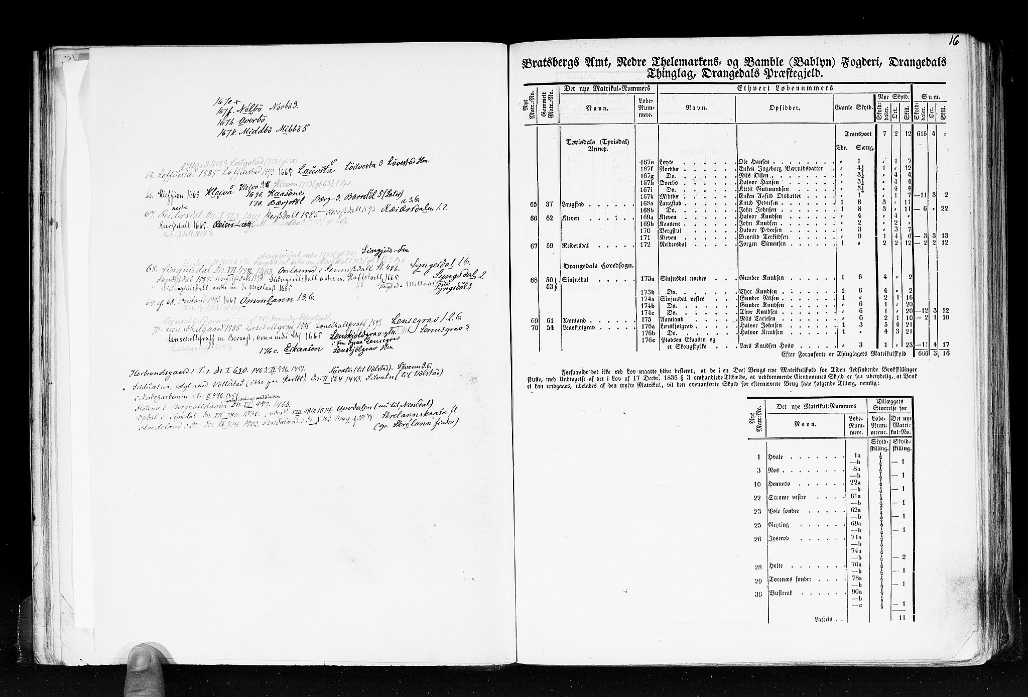 Rygh, AV/RA-PA-0034/F/Fb/L0007: Matrikkelen for 1838 - Bratsberg amt (Telemark fylke), 1838, p. 16