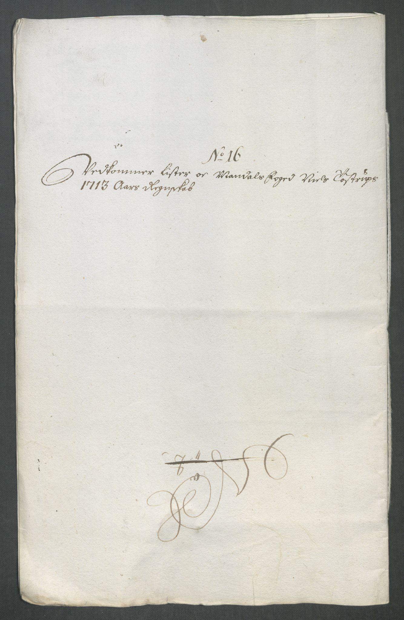 Rentekammeret inntil 1814, Reviderte regnskaper, Fogderegnskap, RA/EA-4092/R43/L2556: Fogderegnskap Lista og Mandal, 1713, p. 359