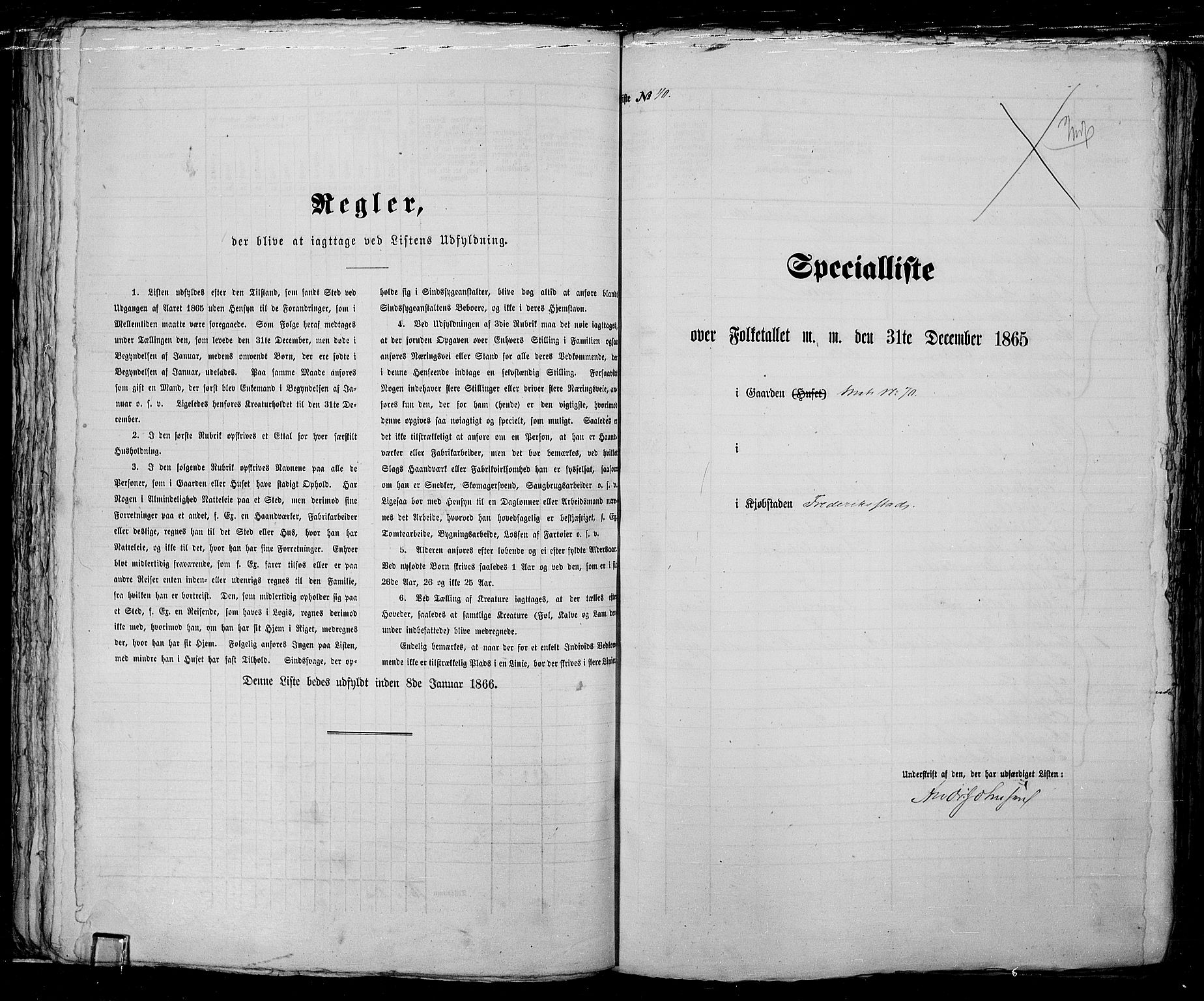 RA, 1865 census for Fredrikstad/Fredrikstad, 1865, p. 100