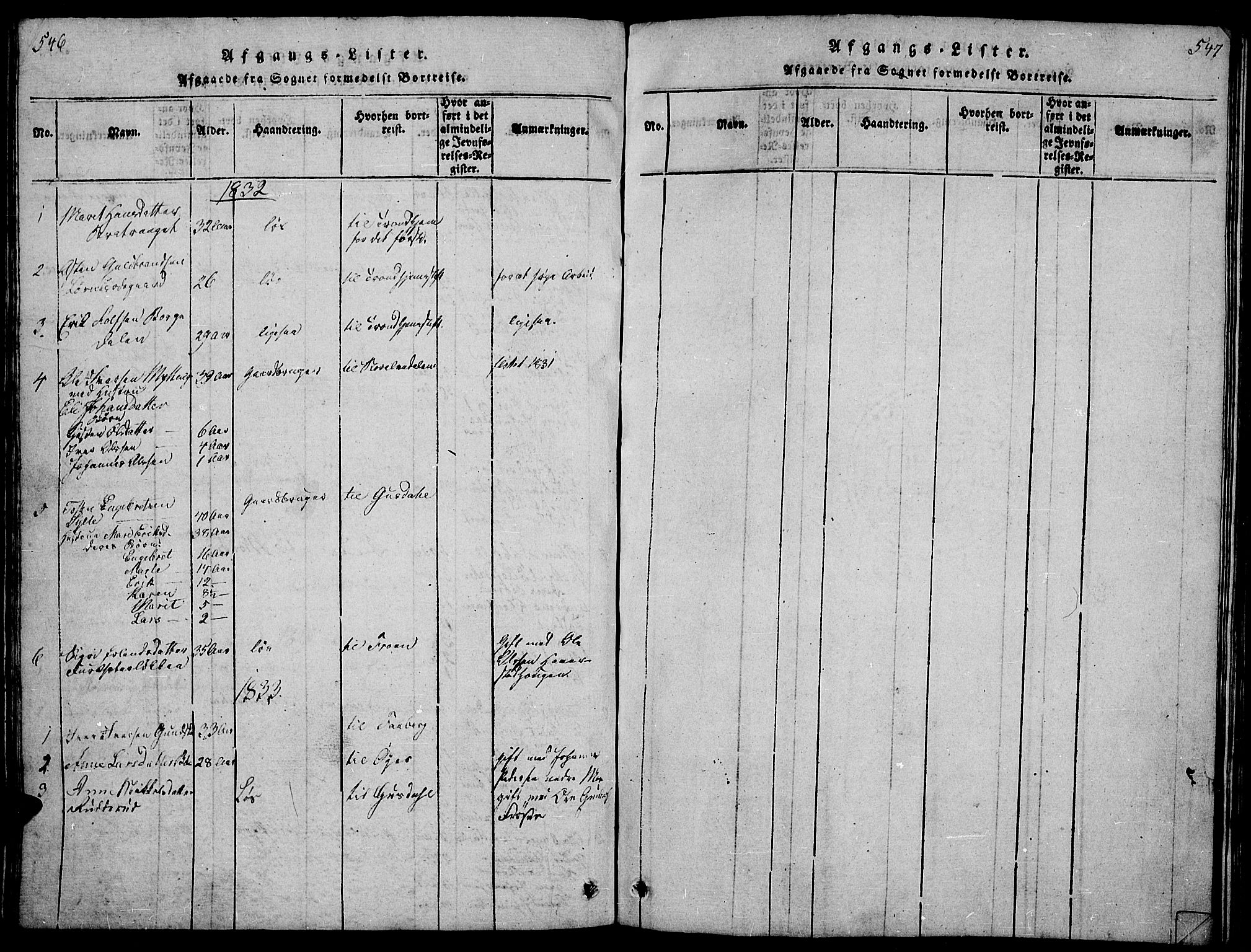 Ringebu prestekontor, SAH/PREST-082/H/Ha/Hab/L0001: Parish register (copy) no. 1, 1821-1839, p. 546-547
