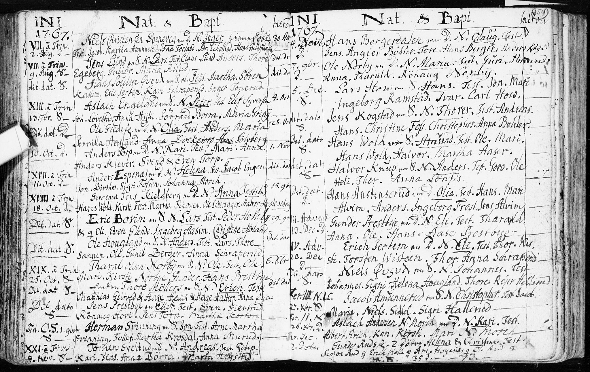 Spydeberg prestekontor Kirkebøker, SAO/A-10924/F/Fa/L0002: Parish register (official) no. I 2, 1739-1780, p. 154