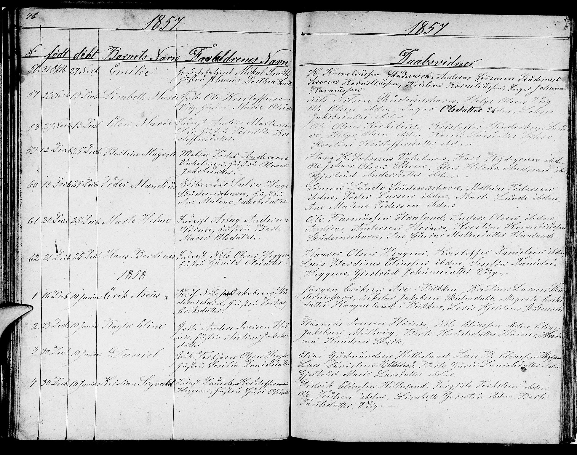Skudenes sokneprestkontor, SAST/A -101849/H/Ha/Hab/L0001: Parish register (copy) no. B 1, 1848-1864, p. 46