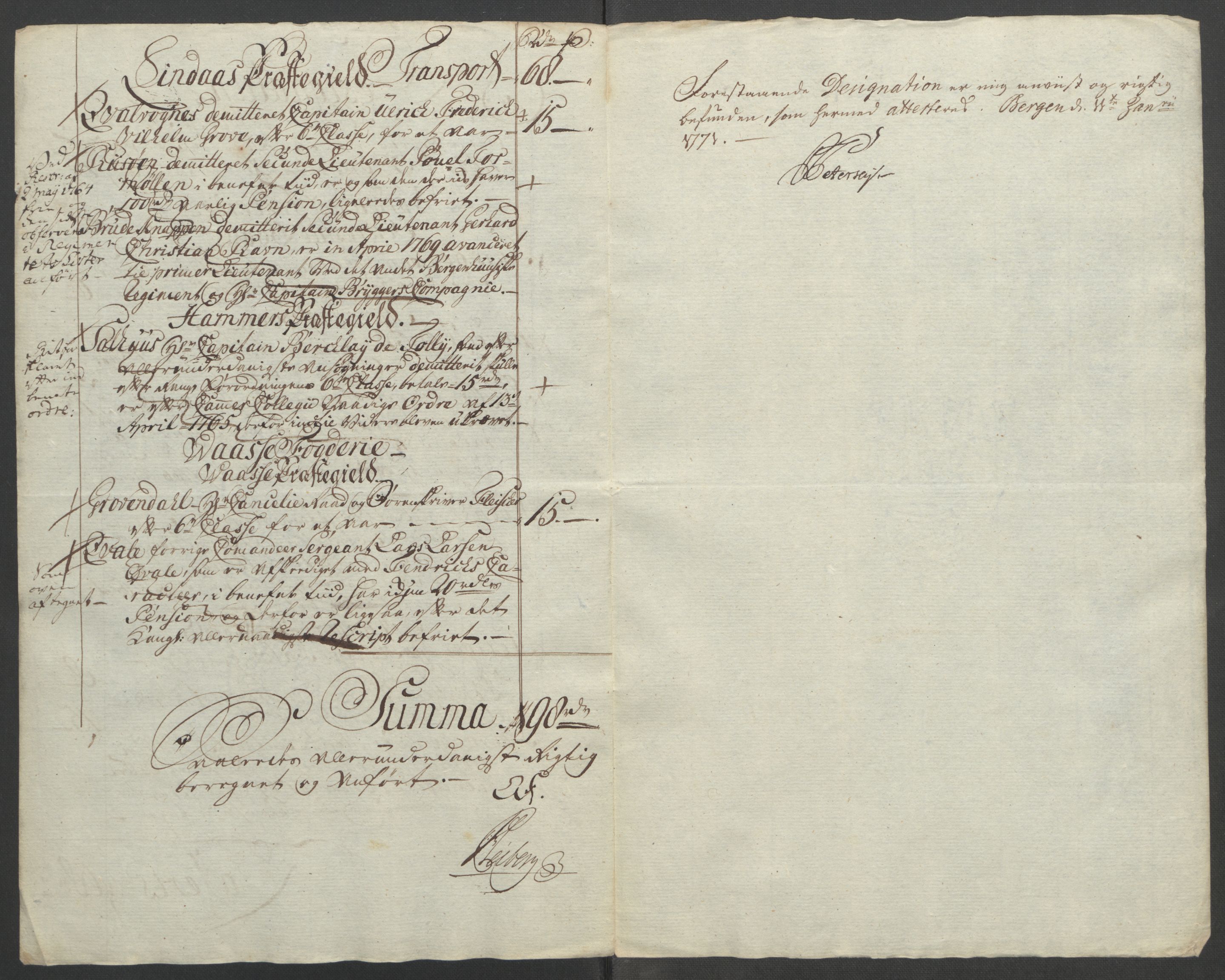 Rentekammeret inntil 1814, Reviderte regnskaper, Fogderegnskap, RA/EA-4092/R51/L3303: Ekstraskatten Nordhordland og Voss, 1762-1772, p. 359