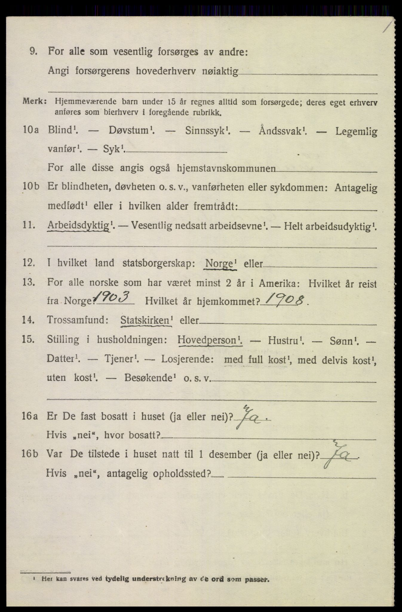 SAK, 1920 census for Greipstad, 1920, p. 873