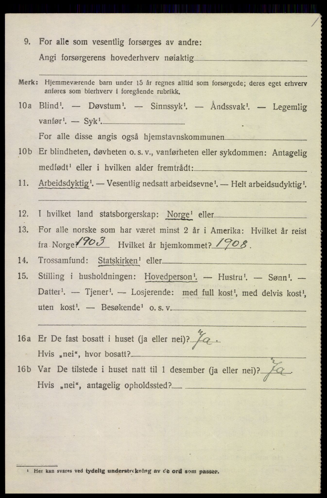 SAK, 1920 census for Greipstad, 1920, p. 873