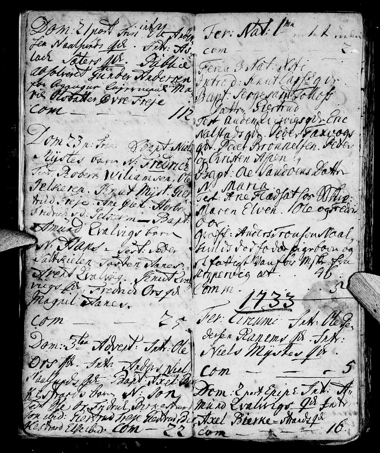 Ministerialprotokoller, klokkerbøker og fødselsregistre - Møre og Romsdal, AV/SAT-A-1454/573/L0871: Parish register (official) no. 573A01, 1732-1754