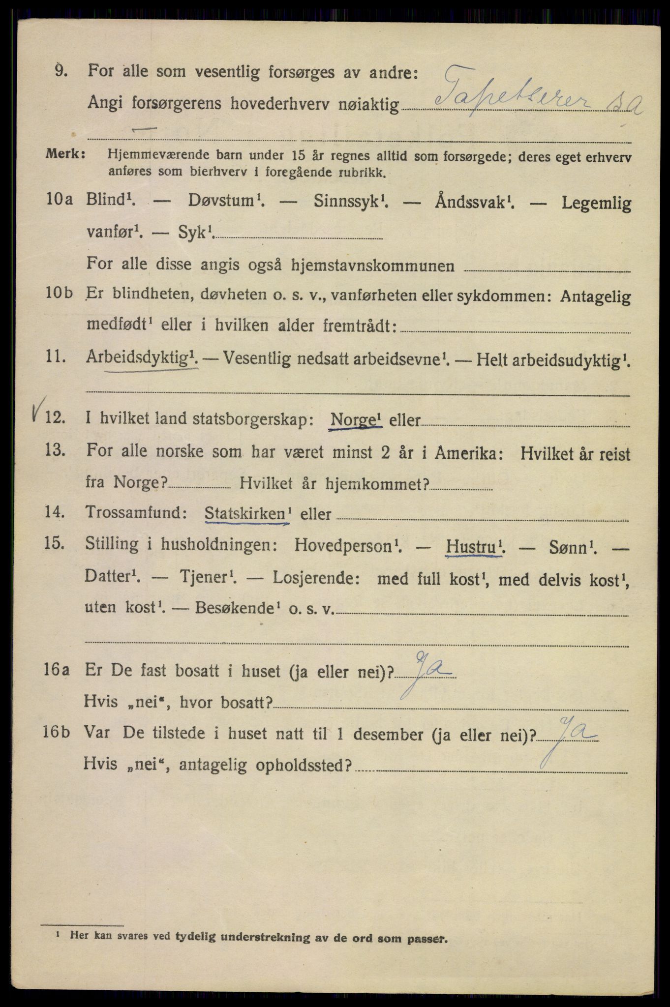 SAO, 1920 census for Kristiania, 1920, p. 580500