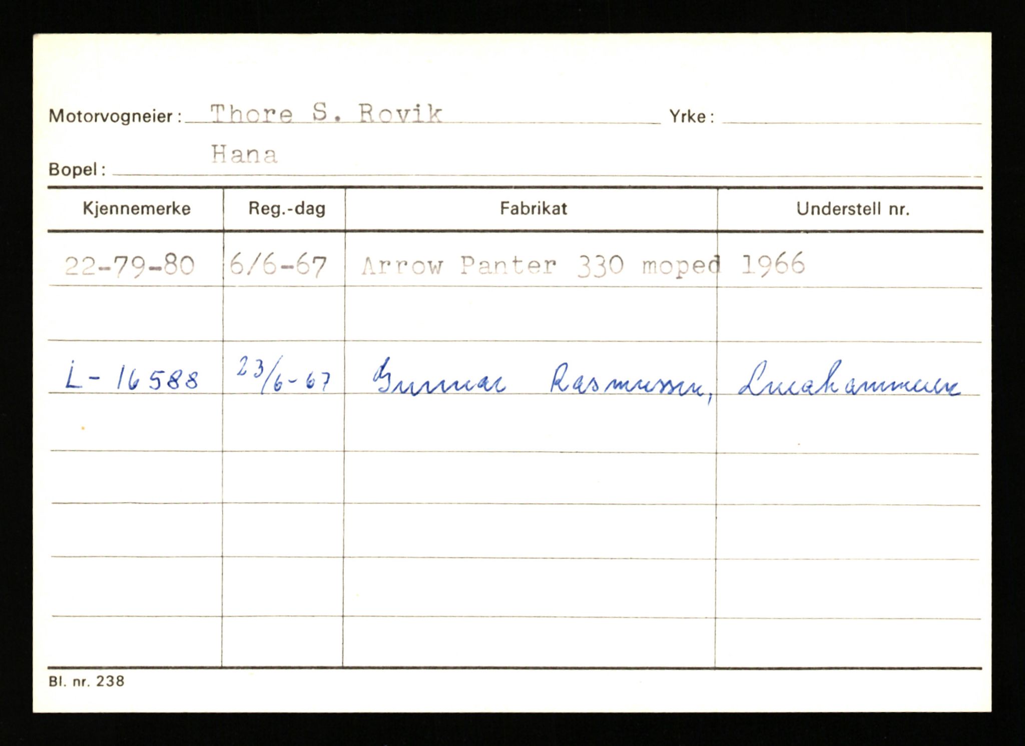 Stavanger trafikkstasjon, AV/SAST-A-101942/0/G/L0010: Registreringsnummer: 130000 - 239953, 1930-1971, p. 2815