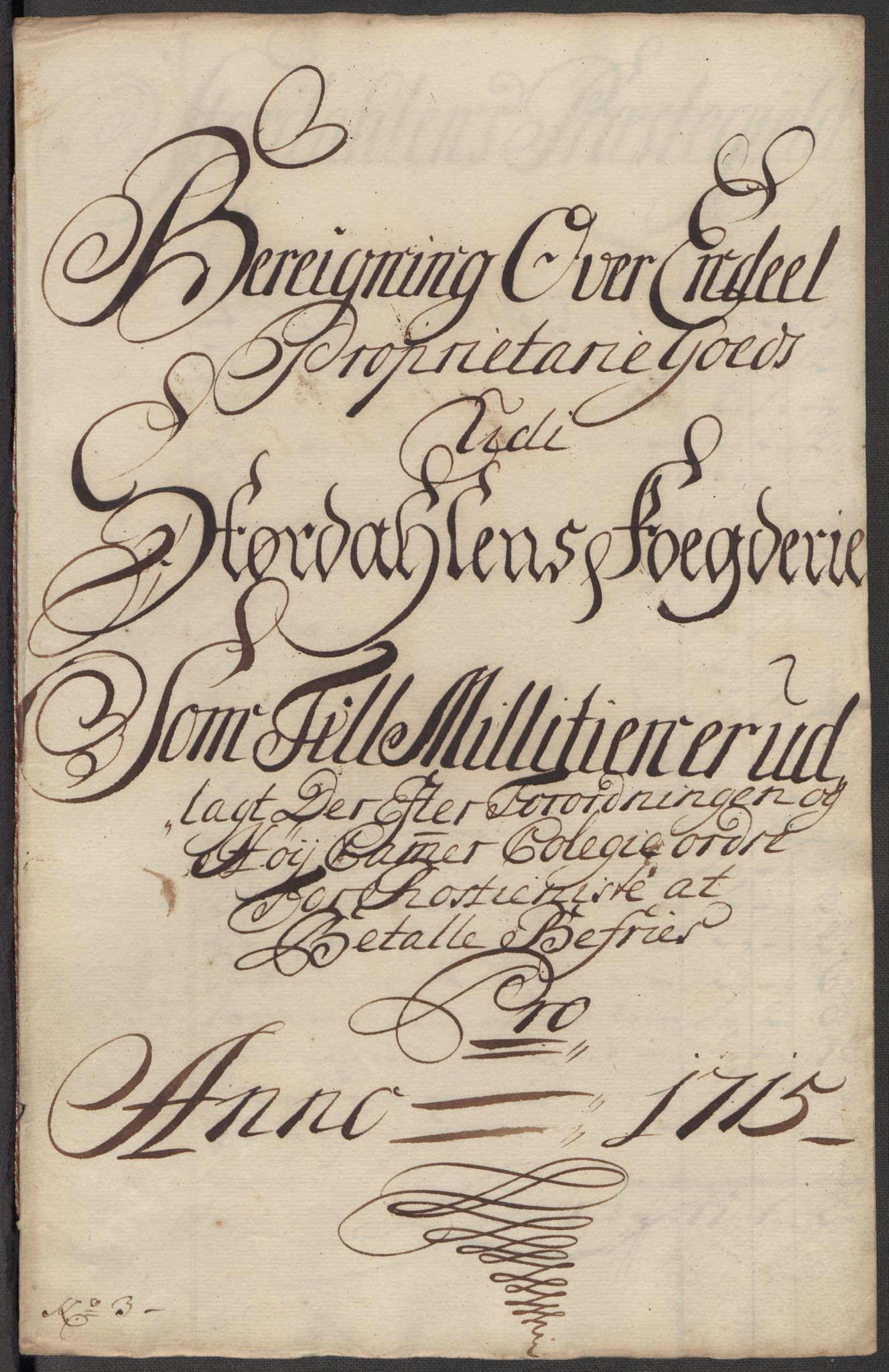 Rentekammeret inntil 1814, Reviderte regnskaper, Fogderegnskap, AV/RA-EA-4092/R62/L4205: Fogderegnskap Stjørdal og Verdal, 1715, p. 84