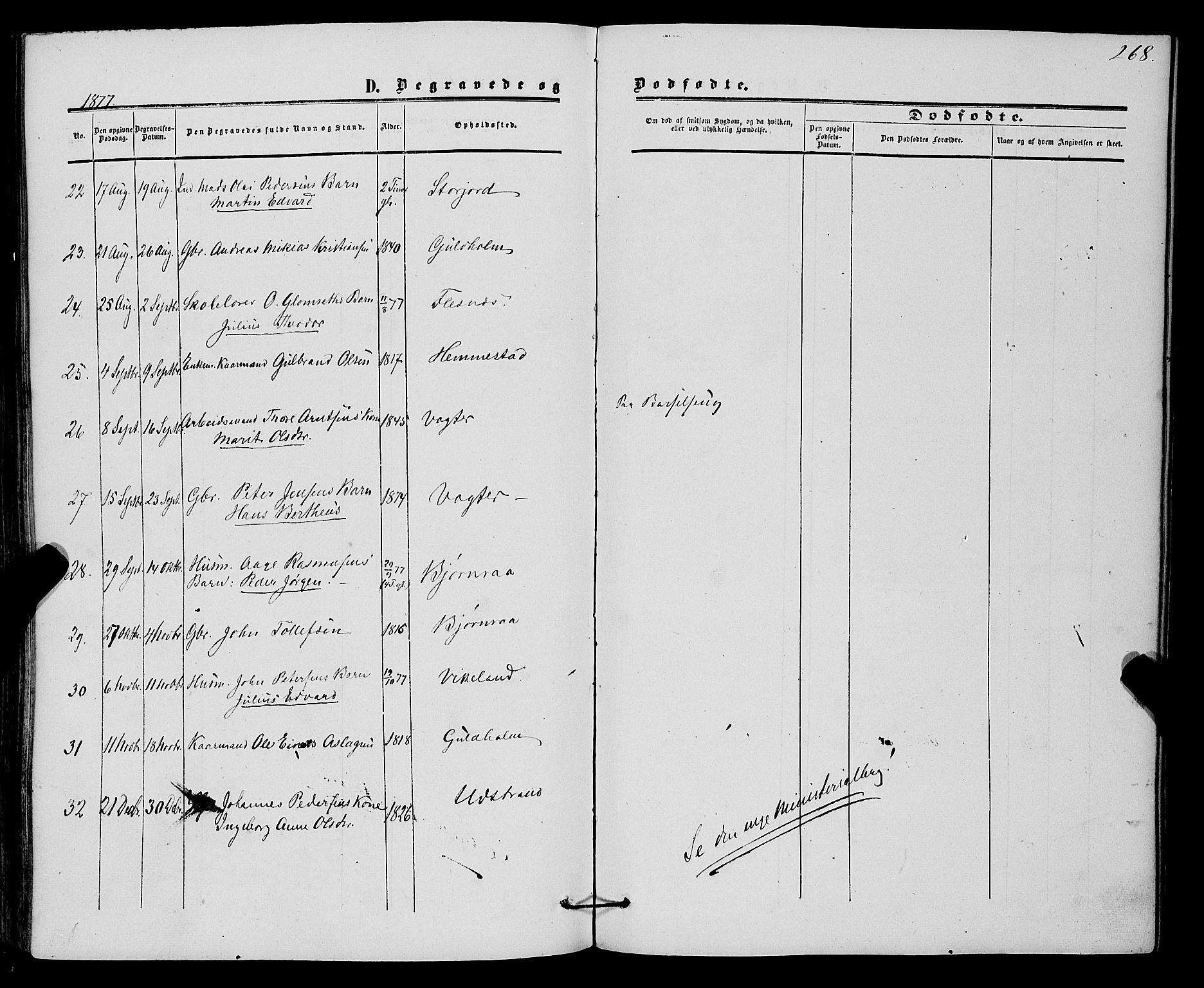 Kvæfjord sokneprestkontor, AV/SATØ-S-1323/G/Ga/Gaa/L0004kirke: Parish register (official) no. 4, 1857-1877, p. 268