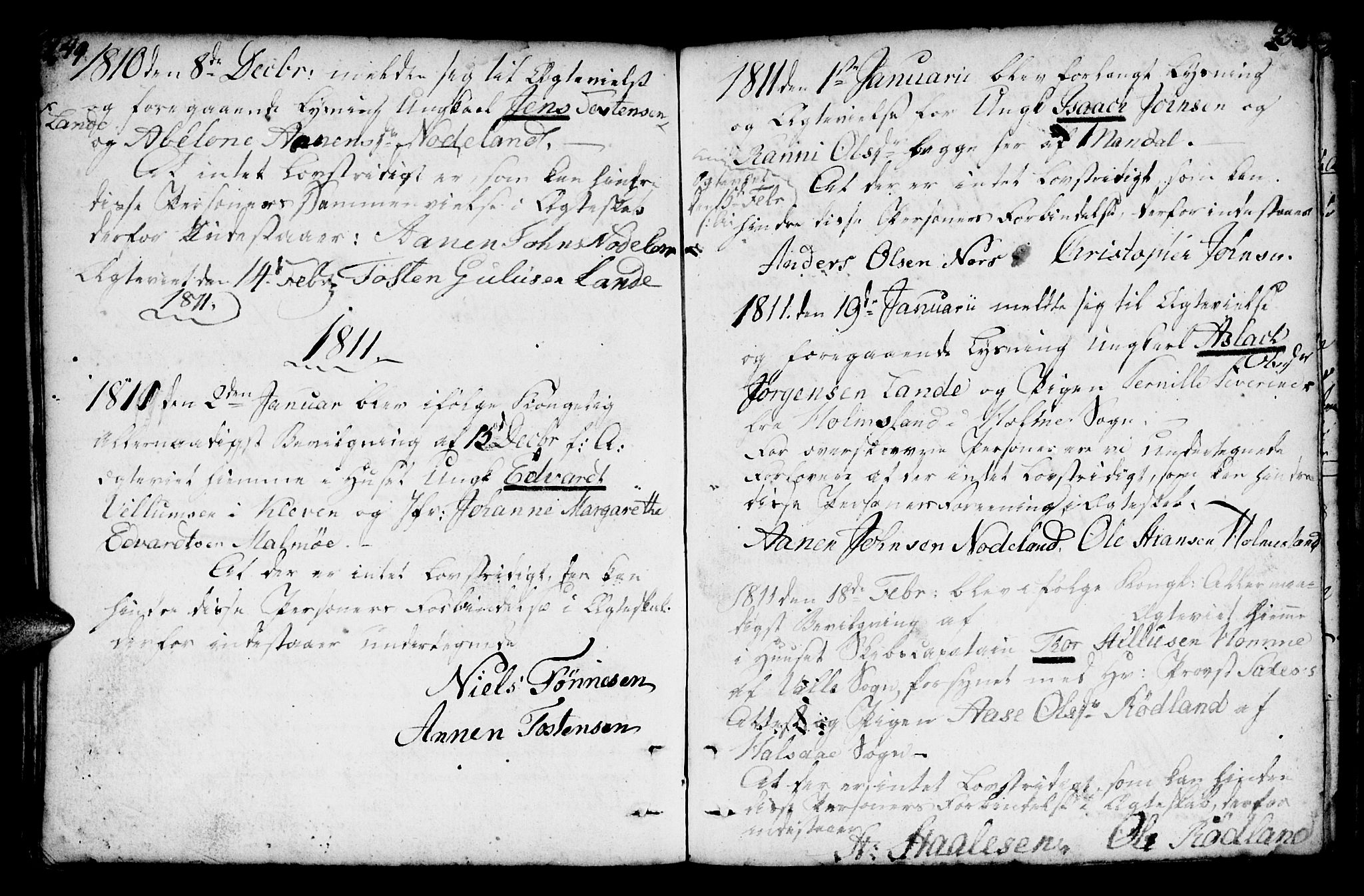 Mandal sokneprestkontor, AV/SAK-1111-0030/F/Fa/Faa/L0007: Parish register (official) no. A 7, 1783-1818, p. 249-250