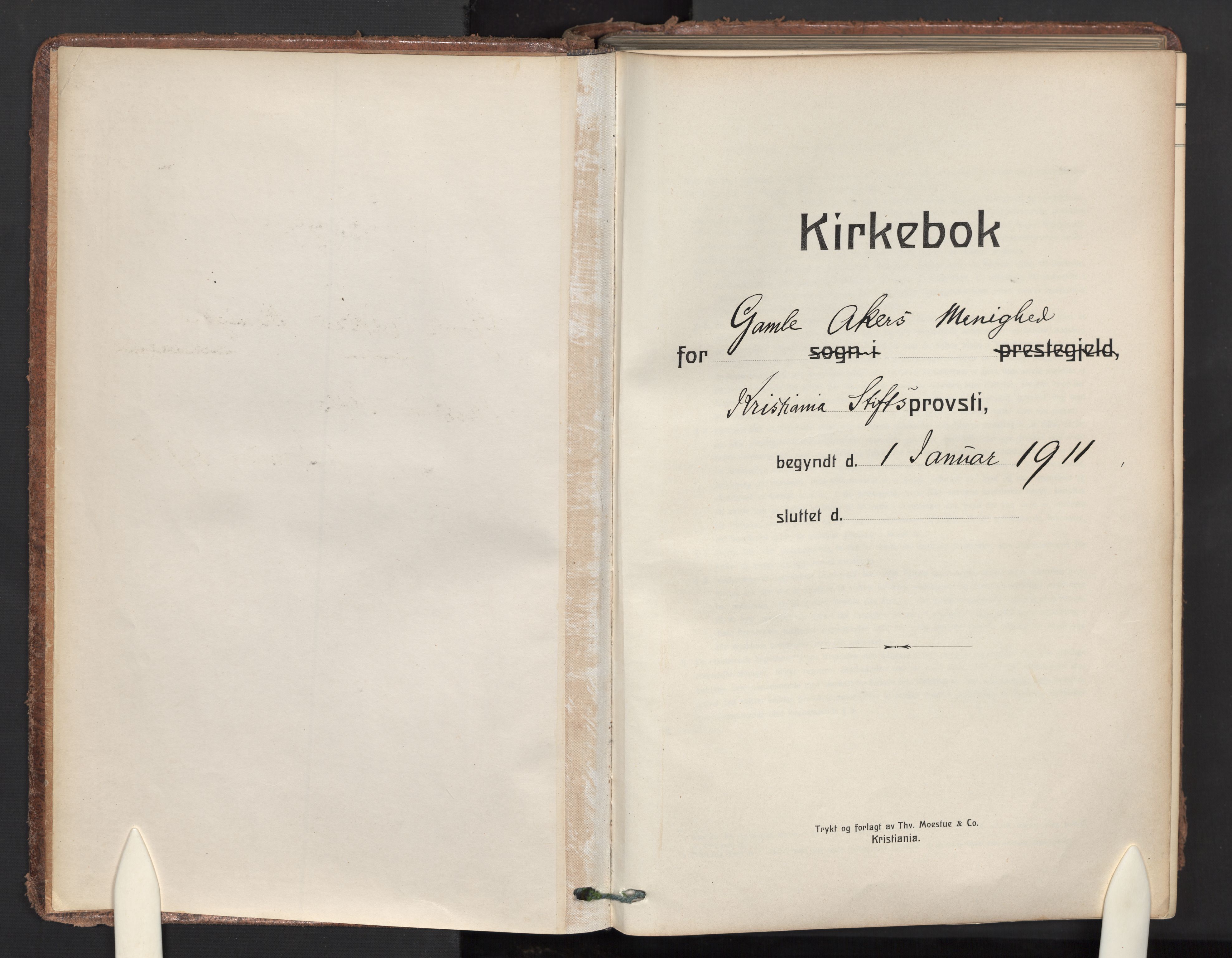 Gamle Aker prestekontor Kirkebøker, SAO/A-10617a/F/L0015: Parish register (official) no. 15, 1911-1924