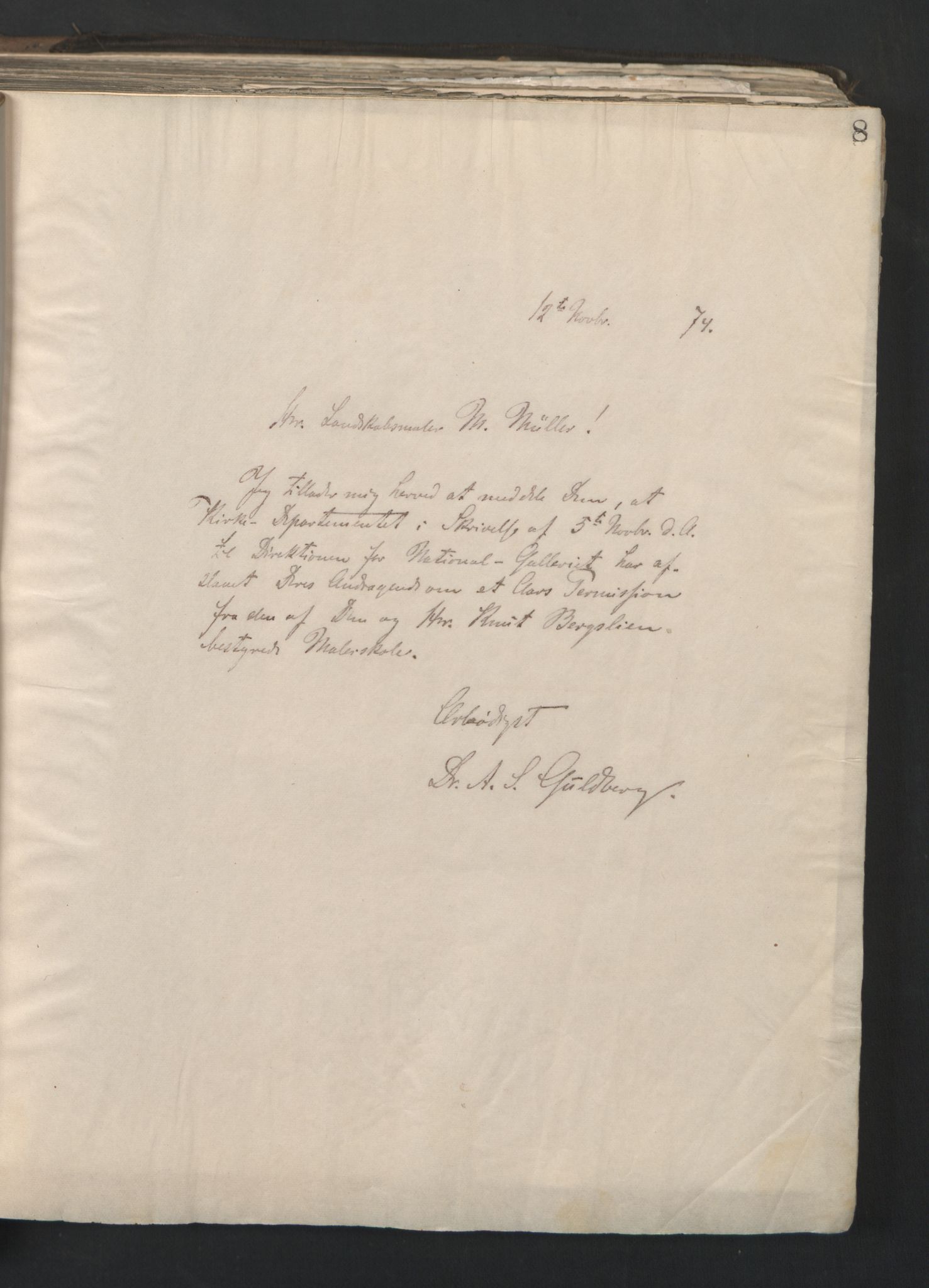 Nasjonalgalleriet, NMFK/NG-1000/B/L0002: Kopibok for maleri, skulptur, Kobberstikk- og håndtegningsamlingen., 1874-1898, p. 57