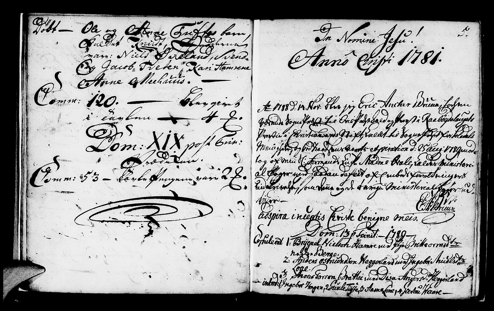 Røldal sokneprestembete, SAB/A-100247: Parish register (official) no. A 1, 1780-1816, p. 5