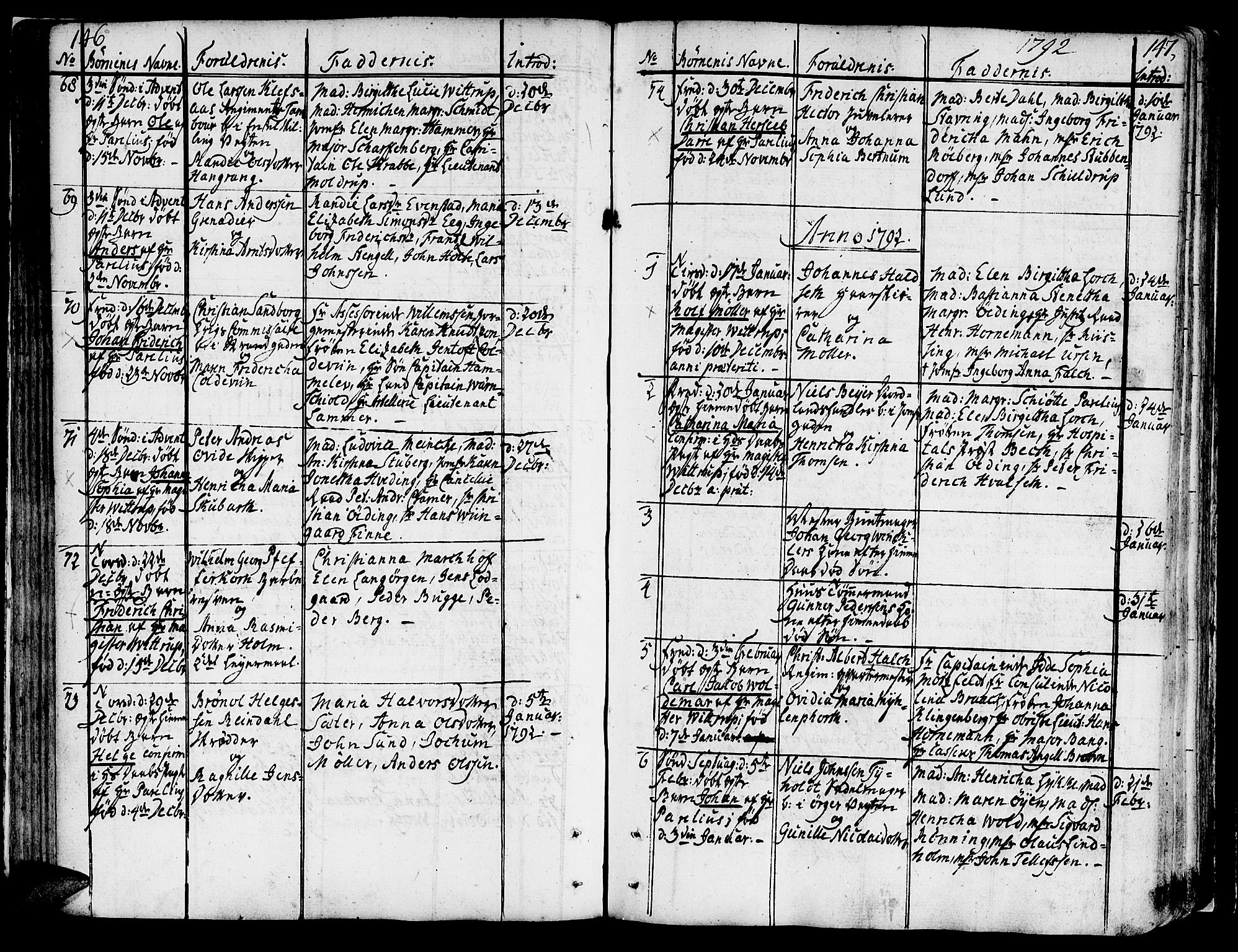 Ministerialprotokoller, klokkerbøker og fødselsregistre - Sør-Trøndelag, SAT/A-1456/602/L0104: Parish register (official) no. 602A02, 1774-1814, p. 146-147