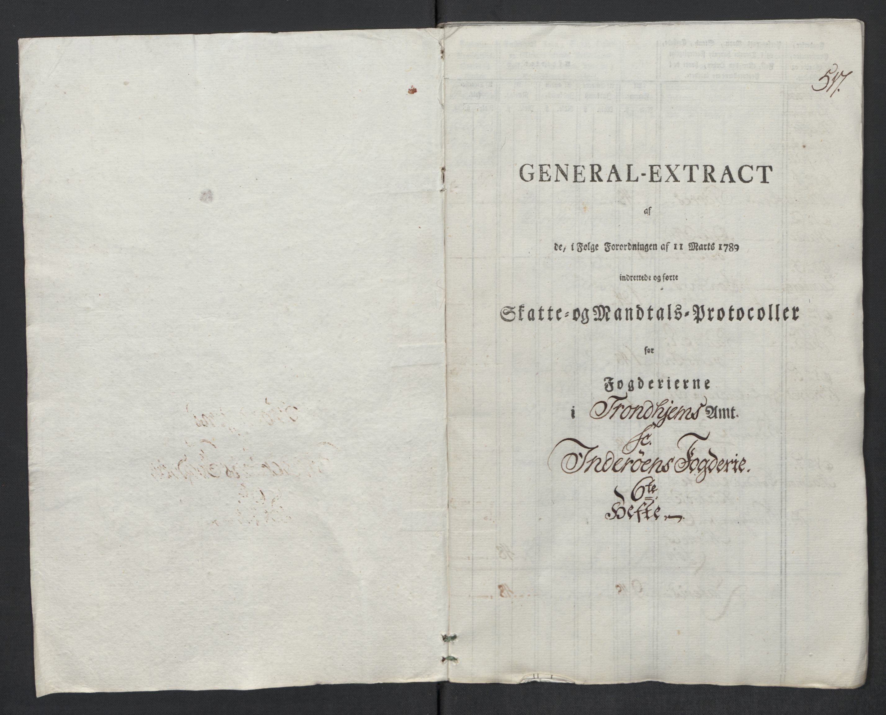 Rentekammeret inntil 1814, Reviderte regnskaper, Mindre regnskaper, RA/EA-4068/Rf/Rfe/L0017: Inderøy fogderi, Jarlsberg grevskap, 1789, p. 79