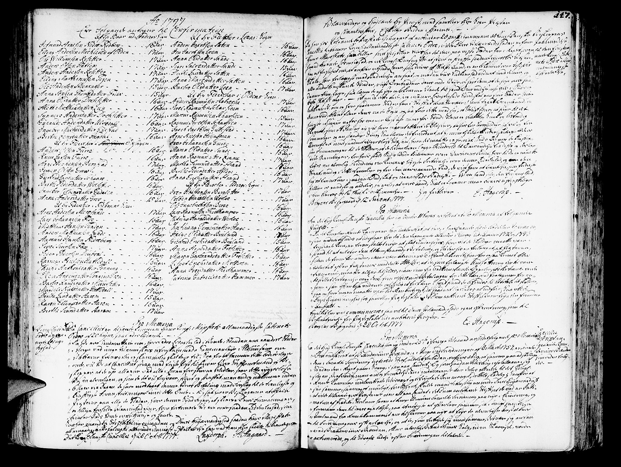 Innvik sokneprestembete, SAB/A-80501: Other parish register no. I.2.A, 1750-1835, p. 147