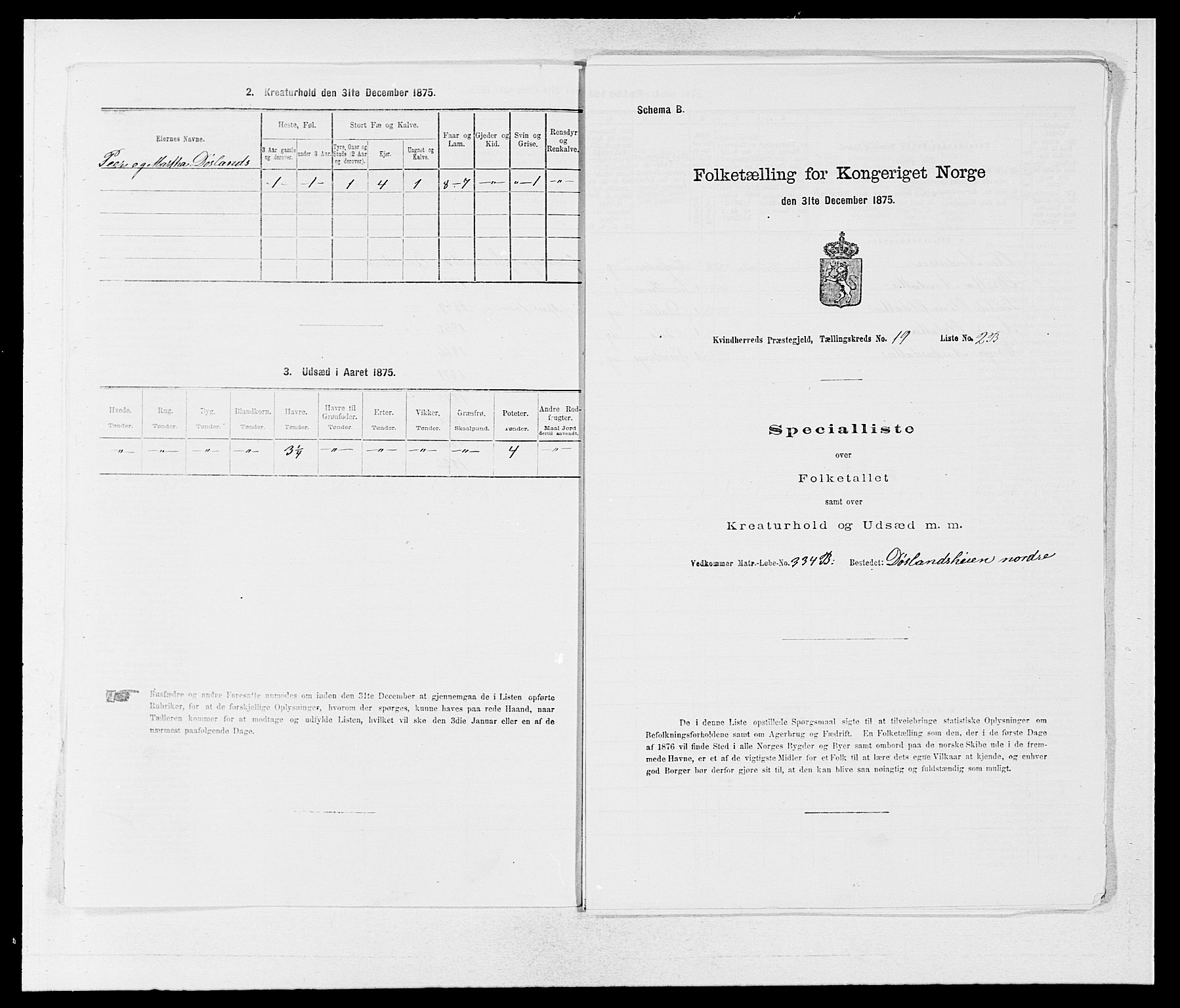 SAB, 1875 census for 1224P Kvinnherad, 1875, p. 1205